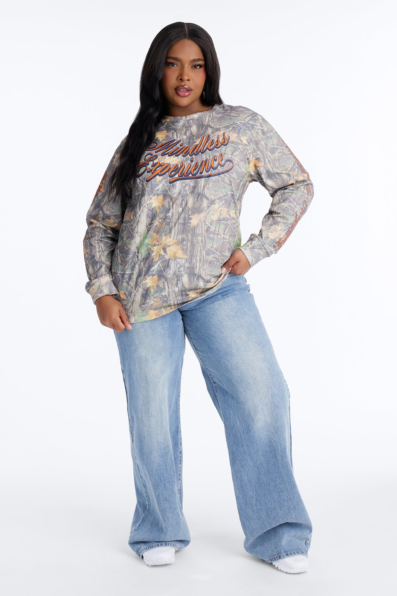 Mindless Experience Camo Long Sleeve Tee - Camouflage