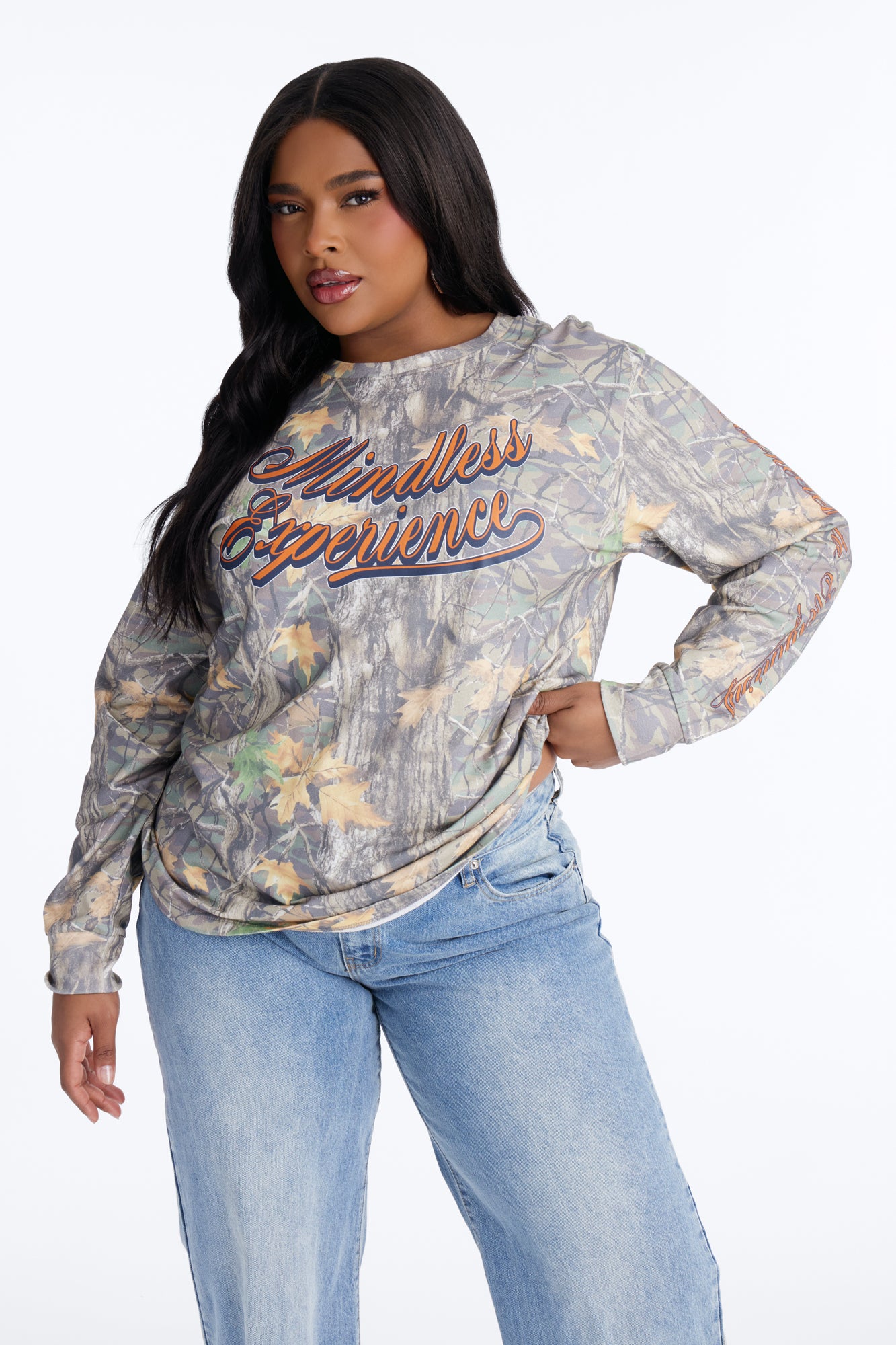 Mindless Experience Camo Long Sleeve Tee - Camouflage