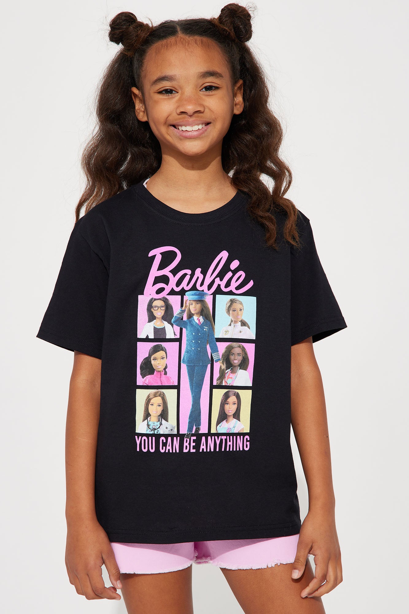 Mini Barbie You Can Be Anything Tee - Black
