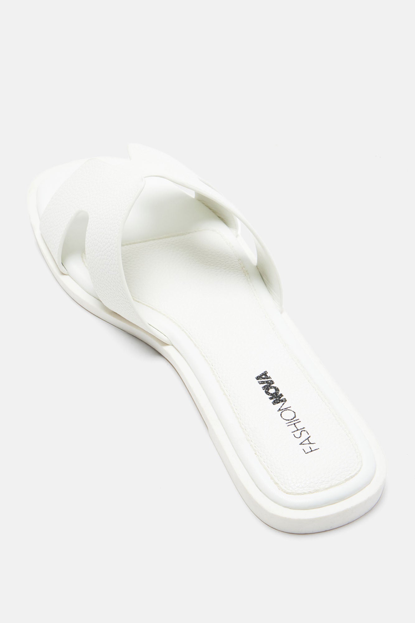 Cutting Ties Flat Sandals - White