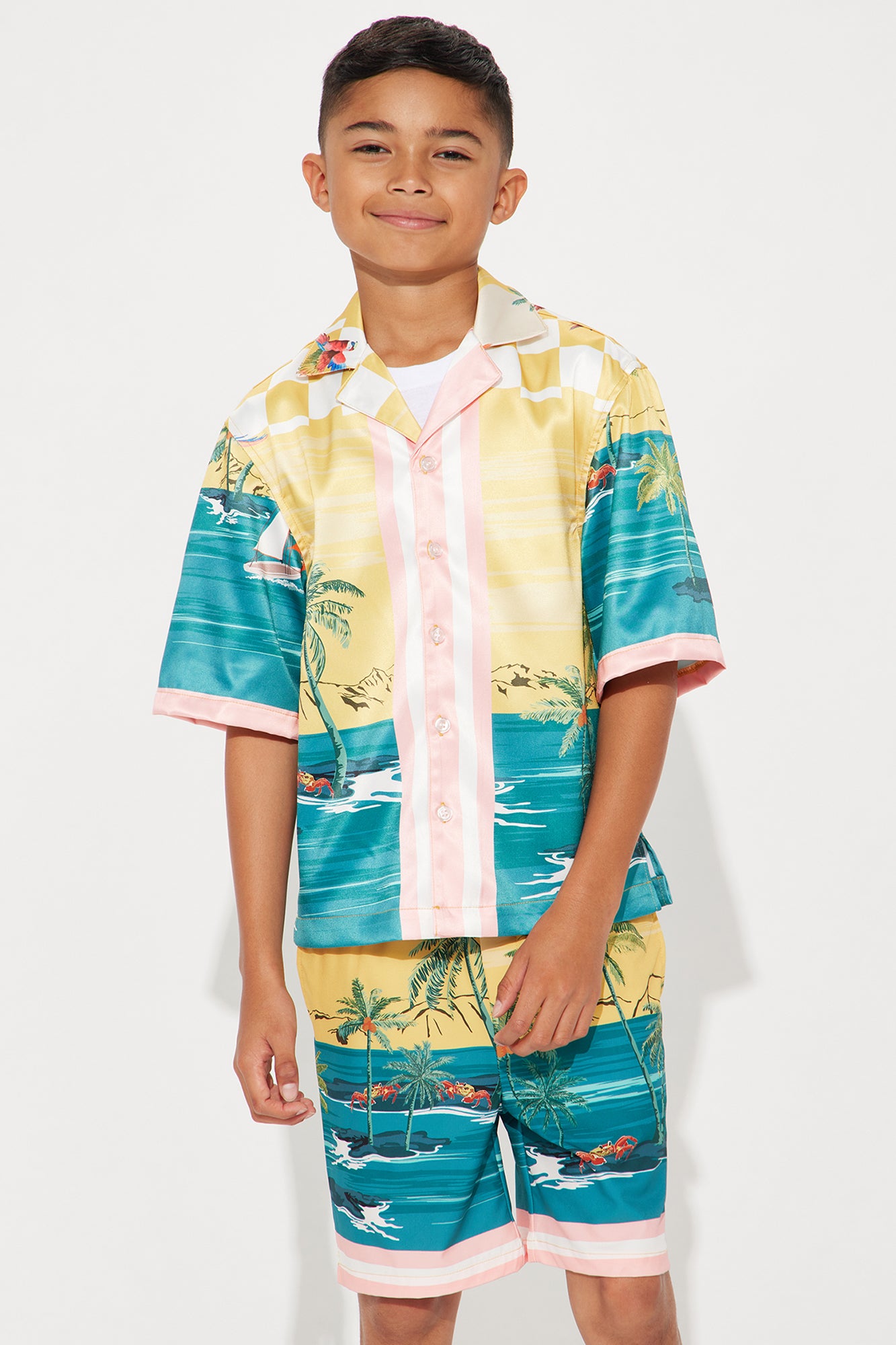 Mini Boracay Beach Shirt - Multi Color