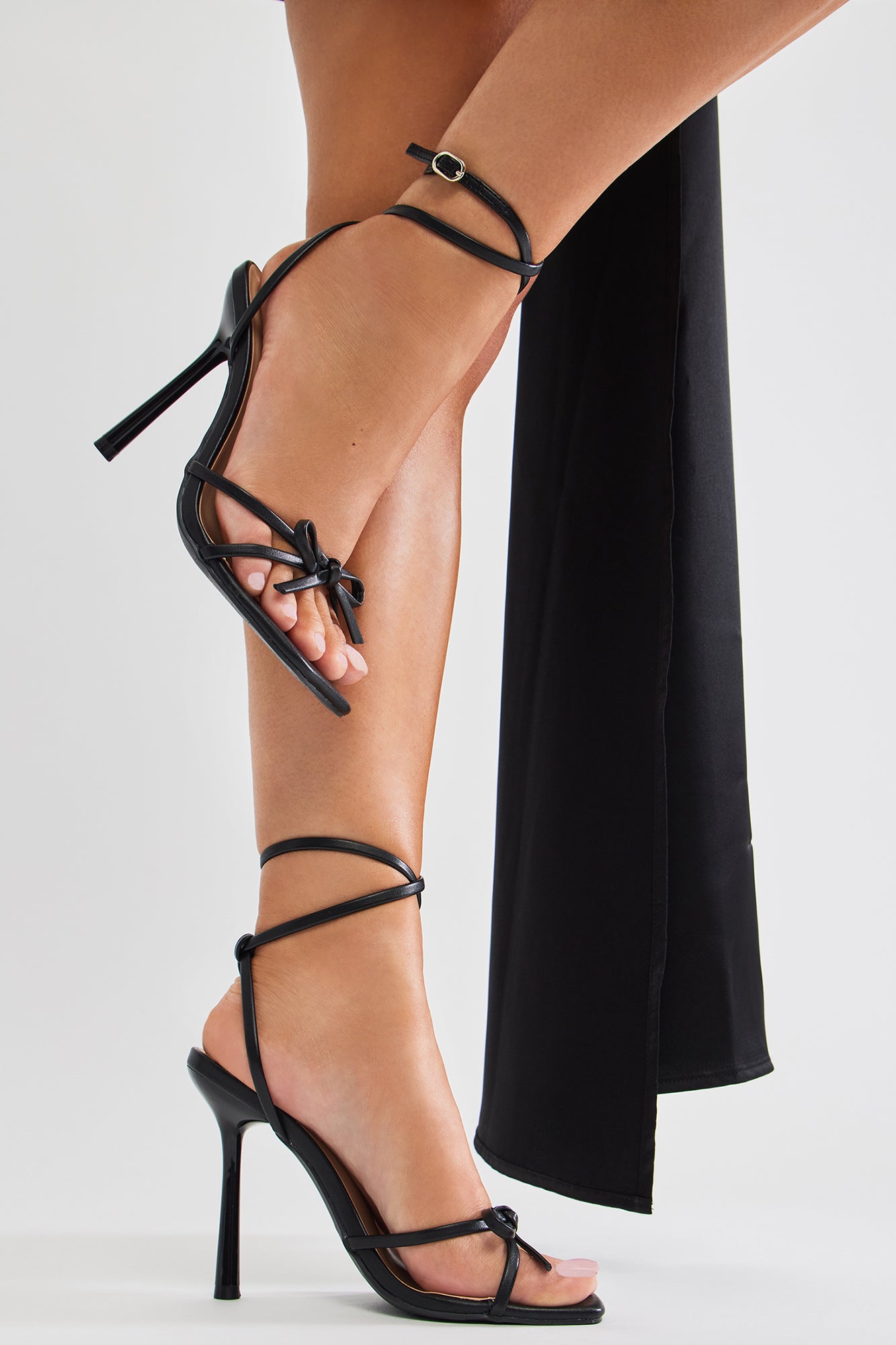 Lala Heeled Sandals - Black