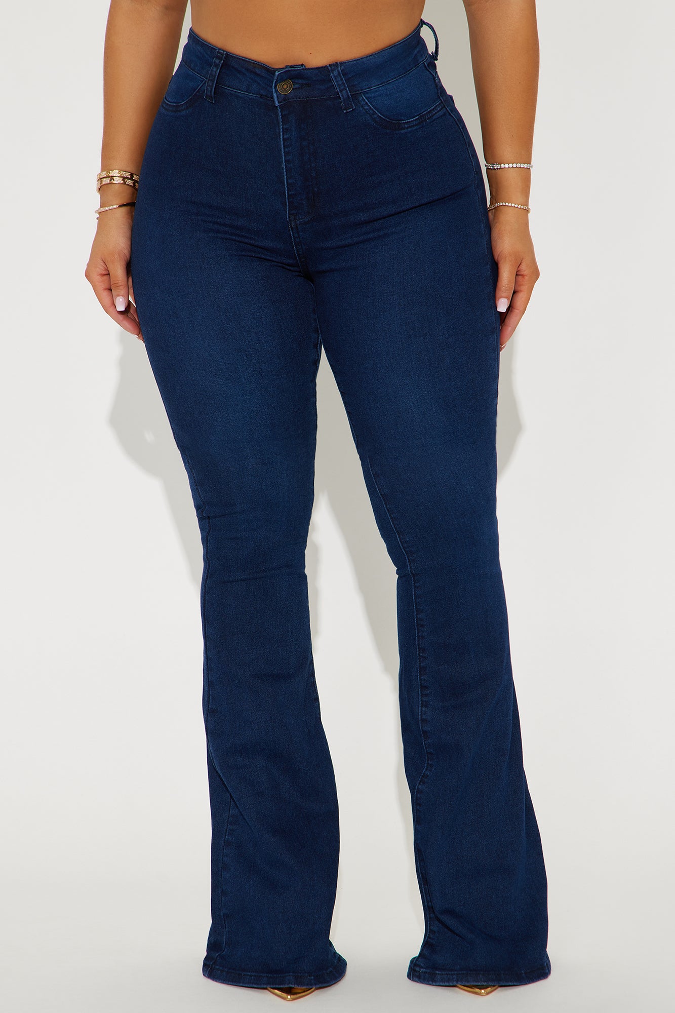 Coastal High Rise Flare Jeans - Dark Wash