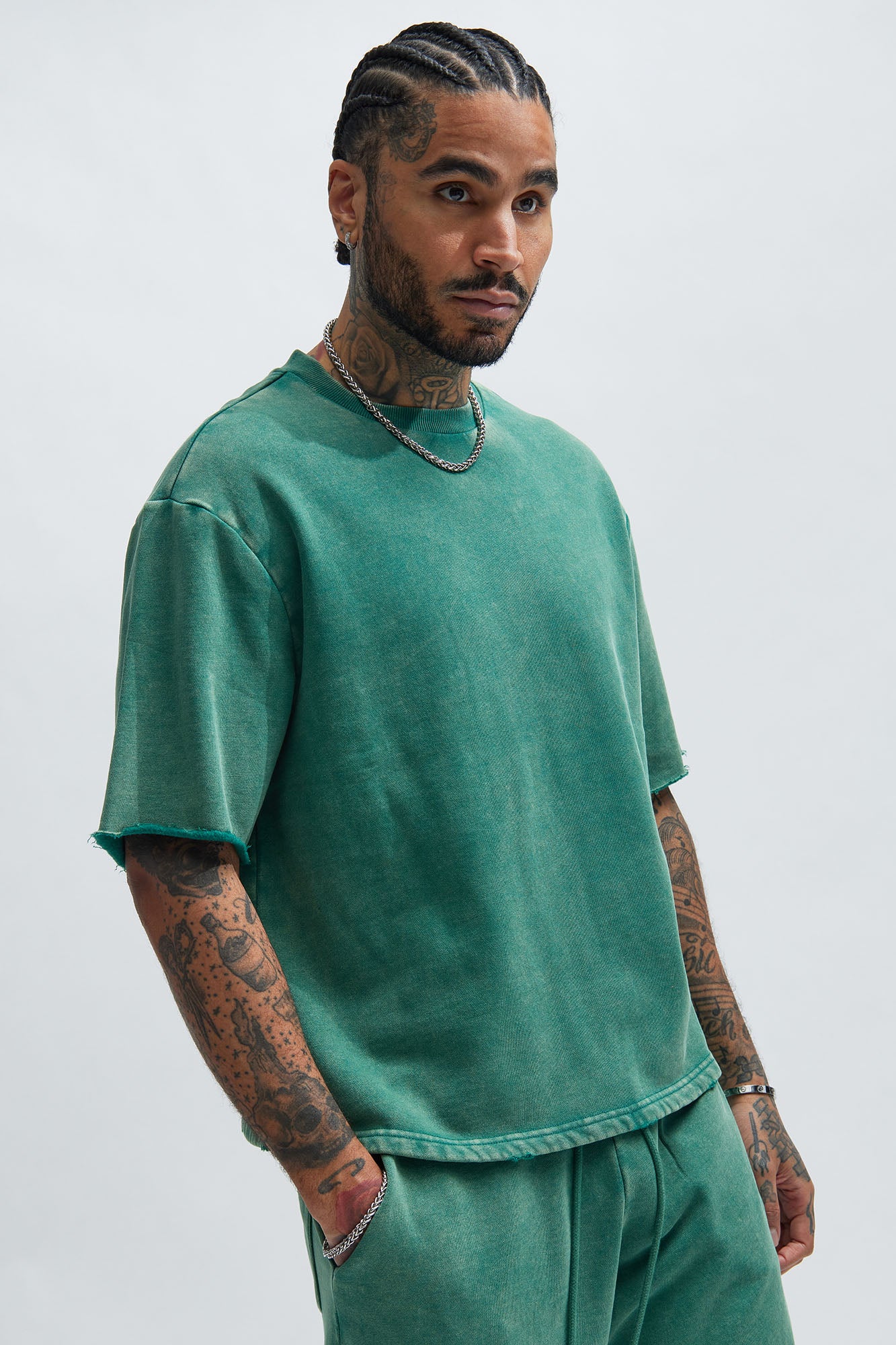 Tayson Heavy Wash Tee - Green