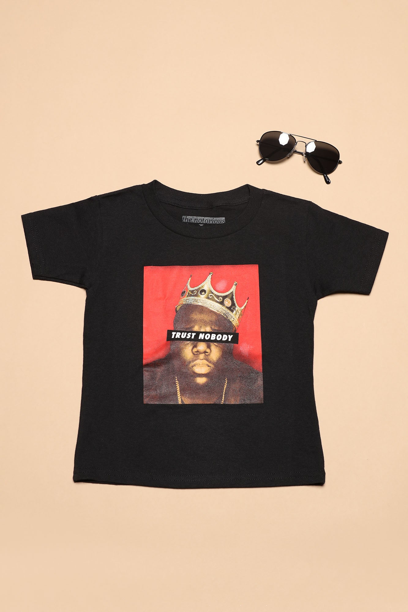 Mini Trust Nobody Short Sleeve Tee - Black