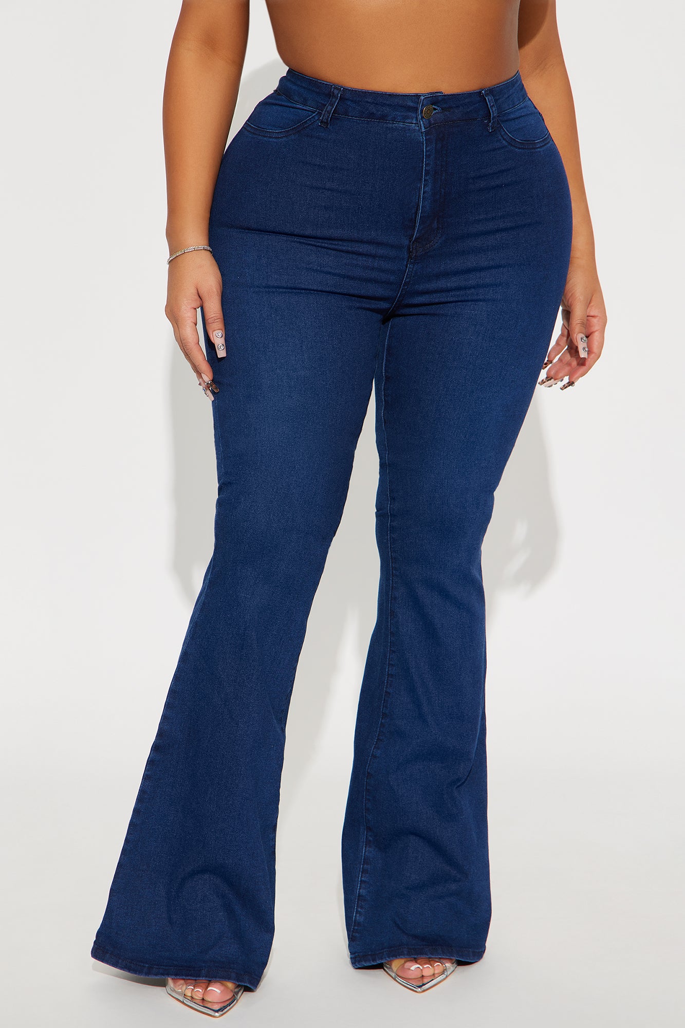 Coastal High Rise Flare Jeans - Dark Wash