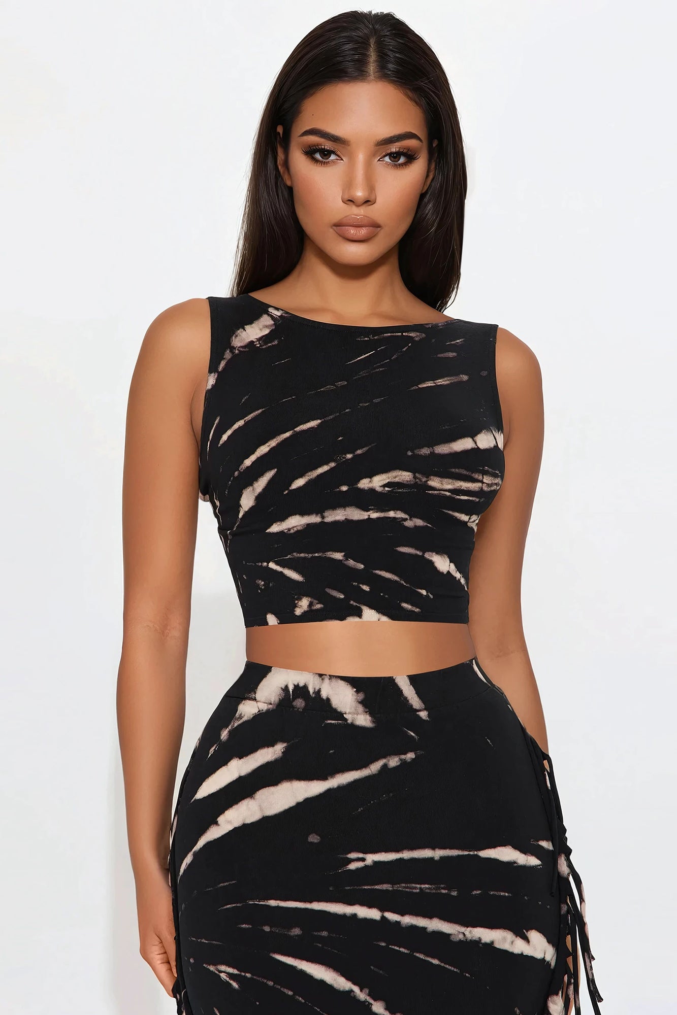 Festival Nights Maxi Skirt Set - Black/combo