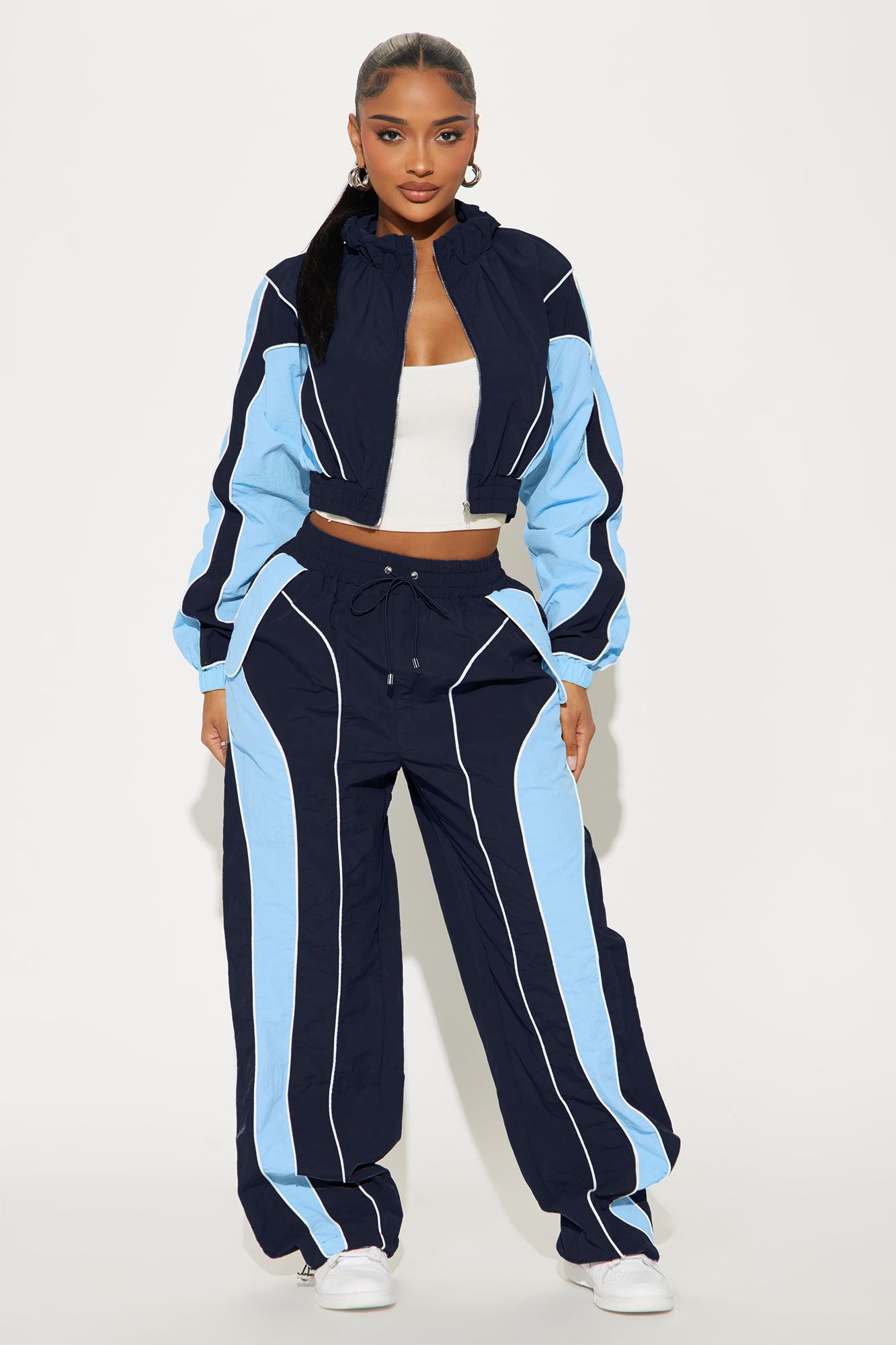 New Era Colorblock Track Pant - Blue/combo