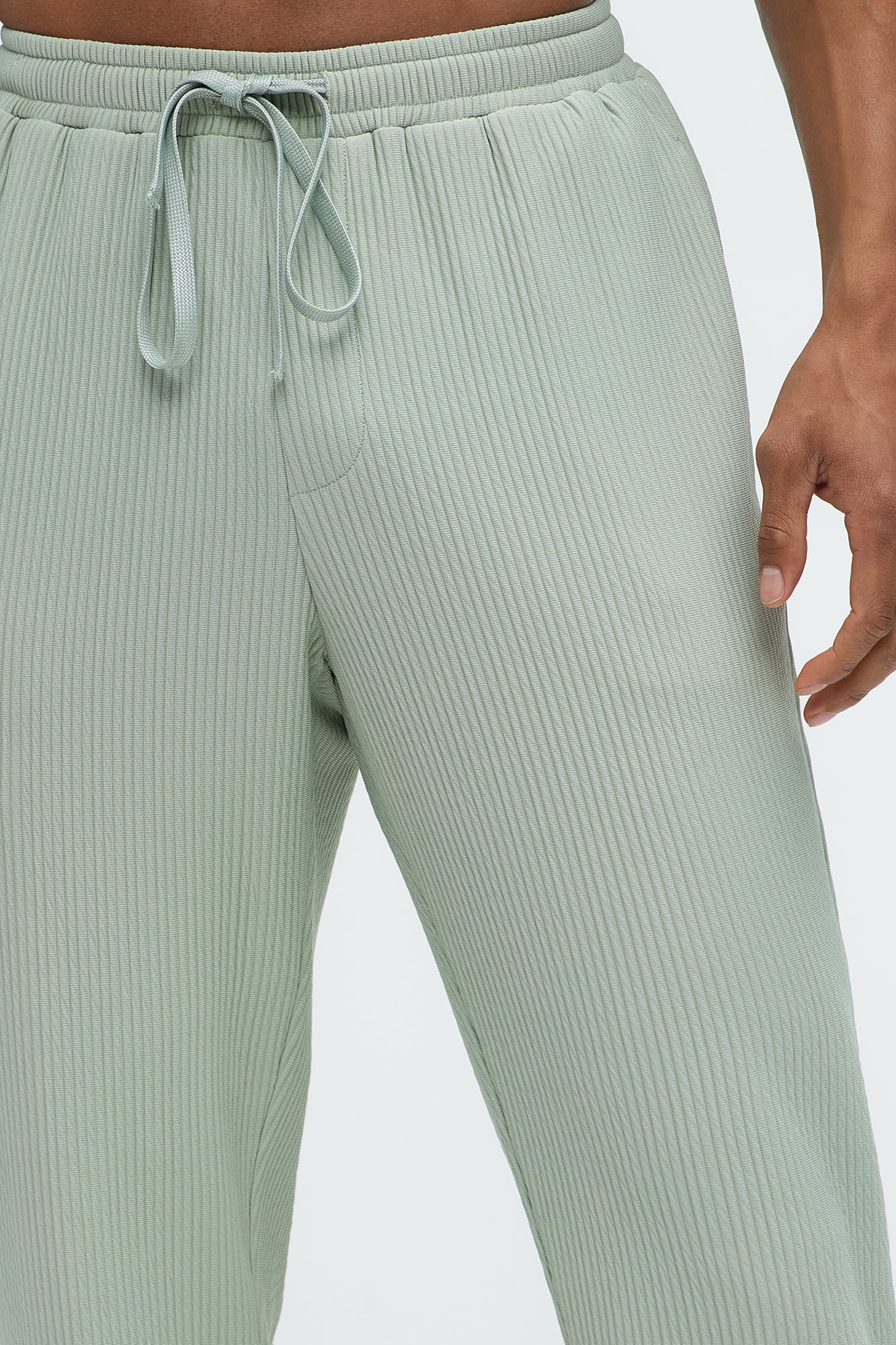 Show Up Slim Slit Pants - Sage