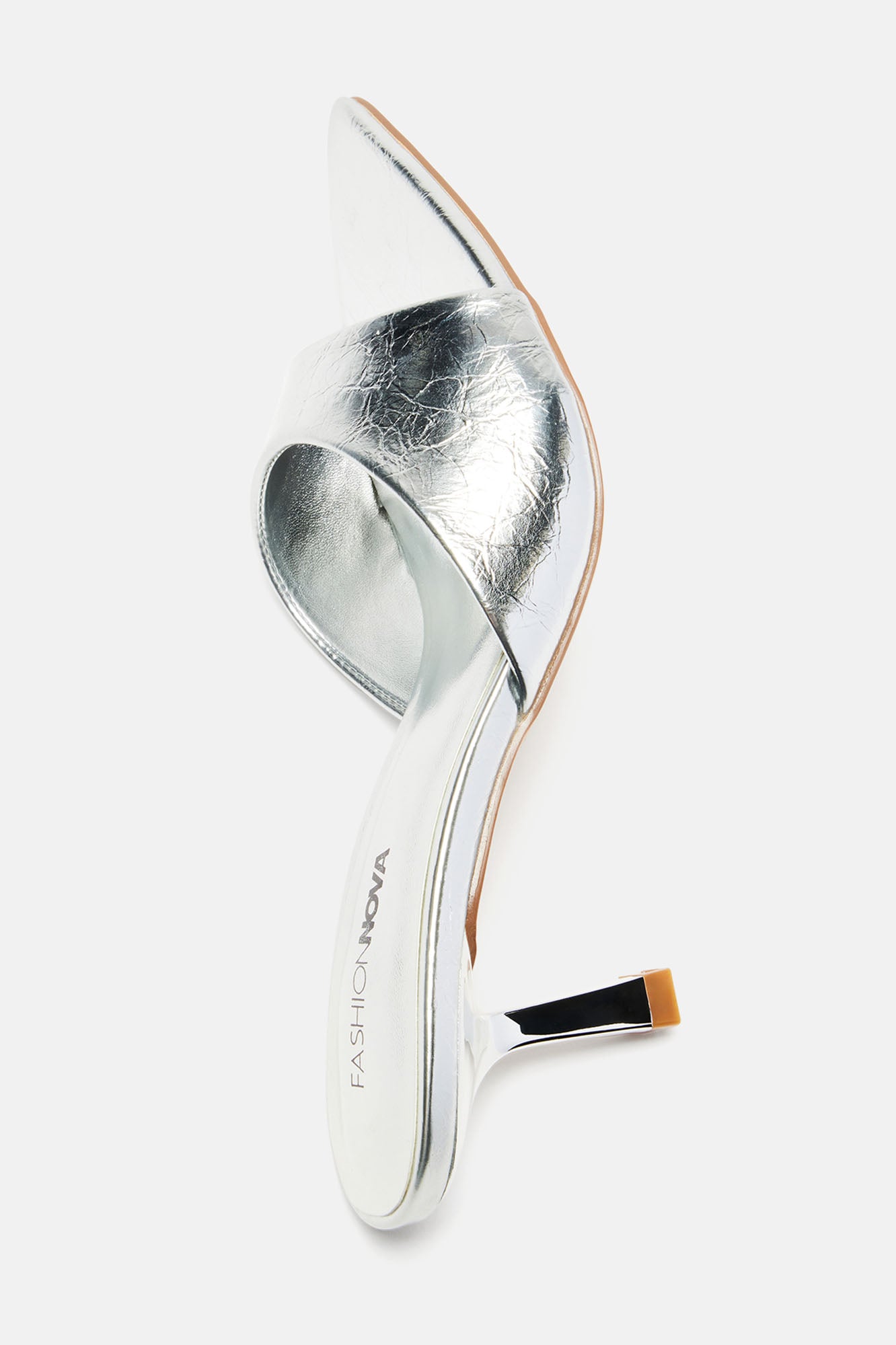 Only Have Eyes For You Heeled Mules - Silver