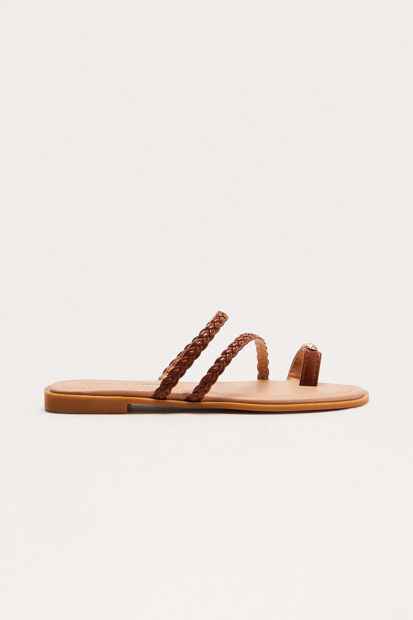 Pasadena Braided Sandals - Brown