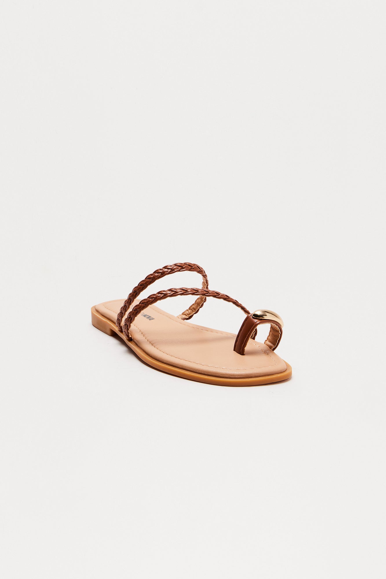 Pasadena Braided Sandals - Brown