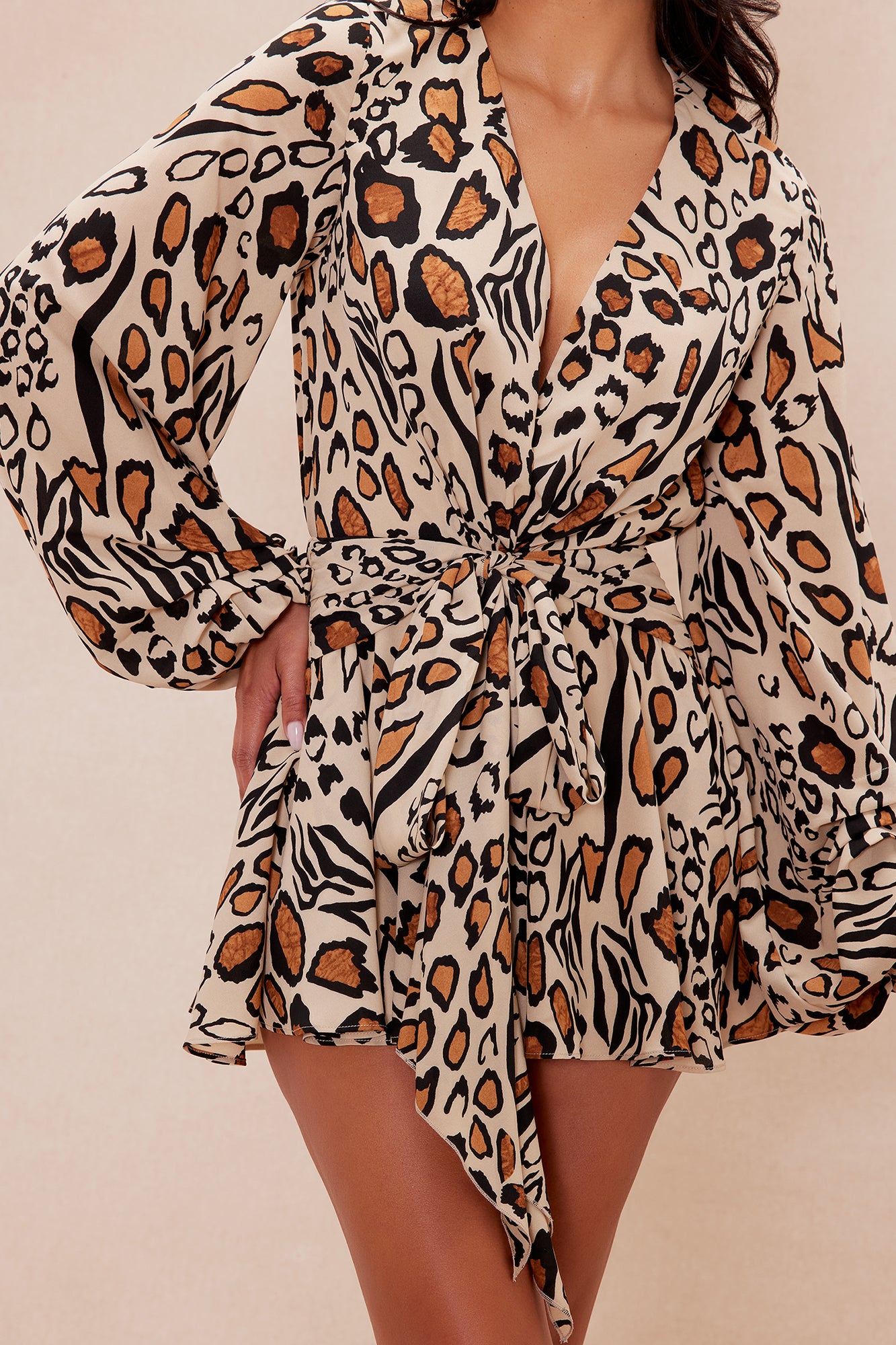 Laura Leopard Romper - Leopard
