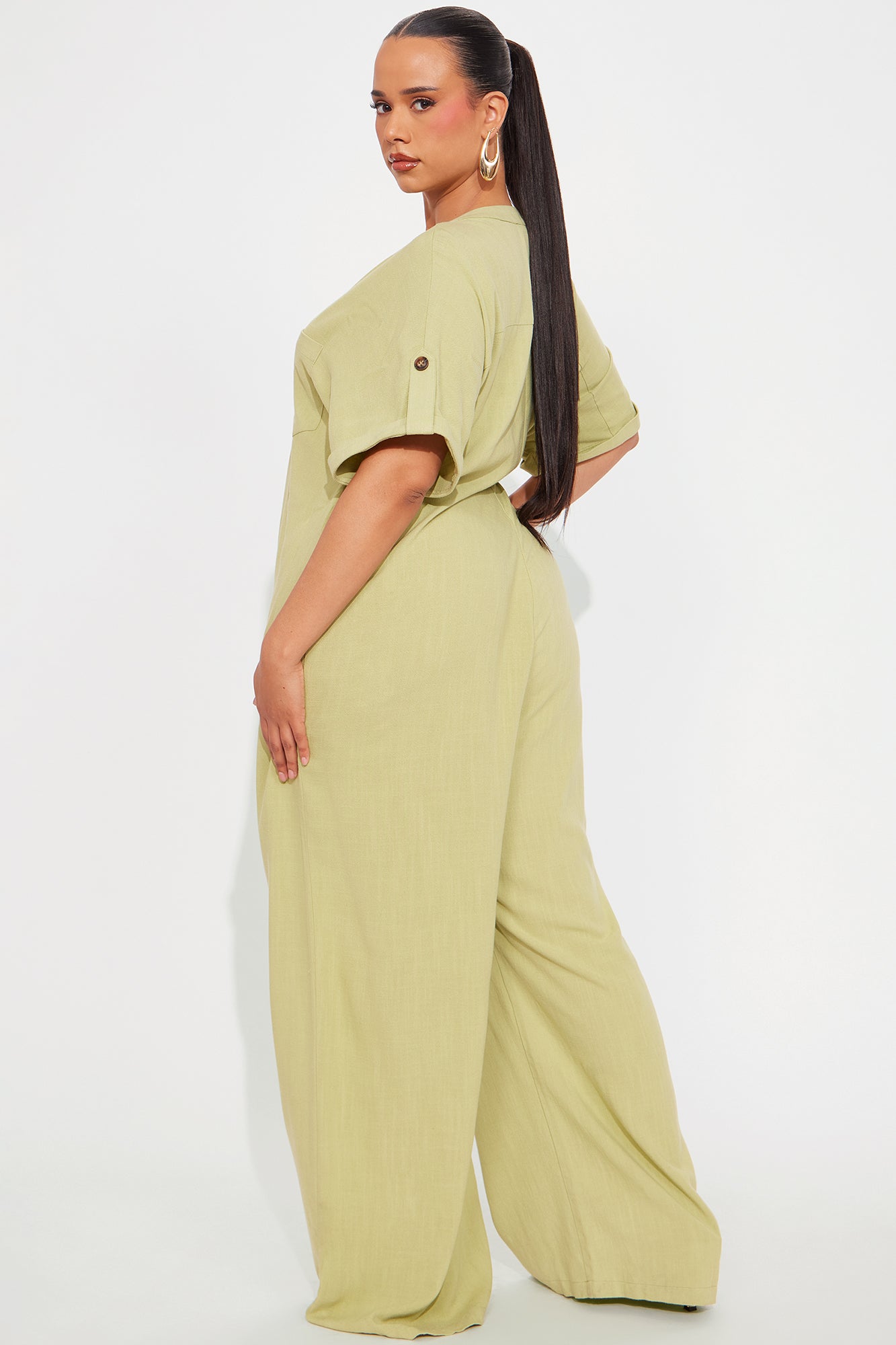 Loosen Up Jumpsuit - Green