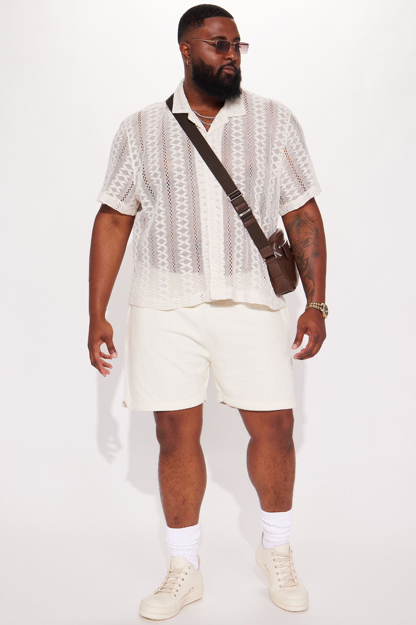 Dean Textured Short - Cream