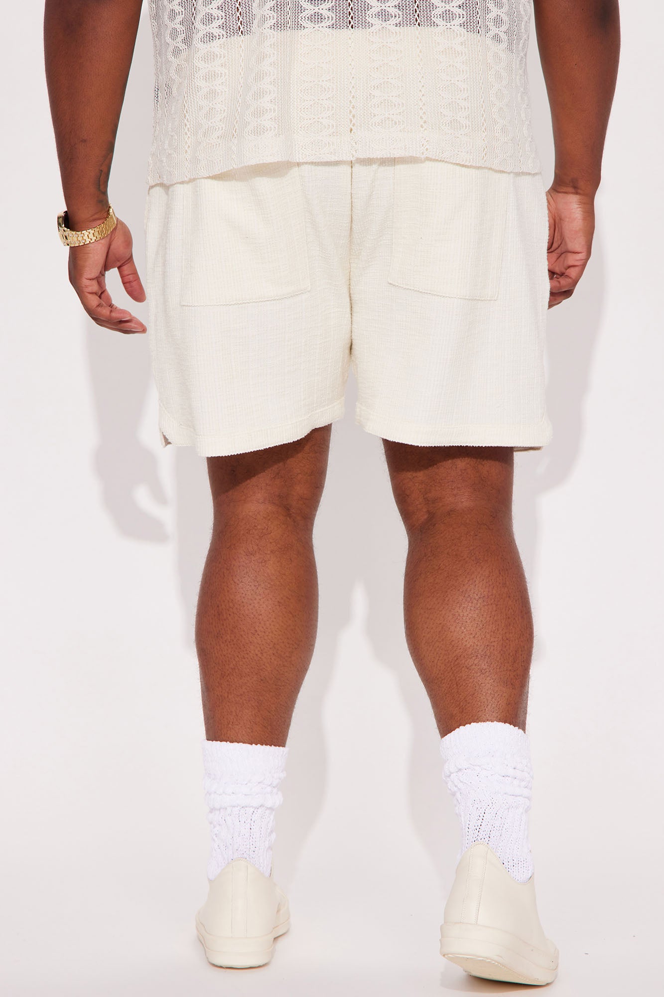 Dean Textured Short - Cream