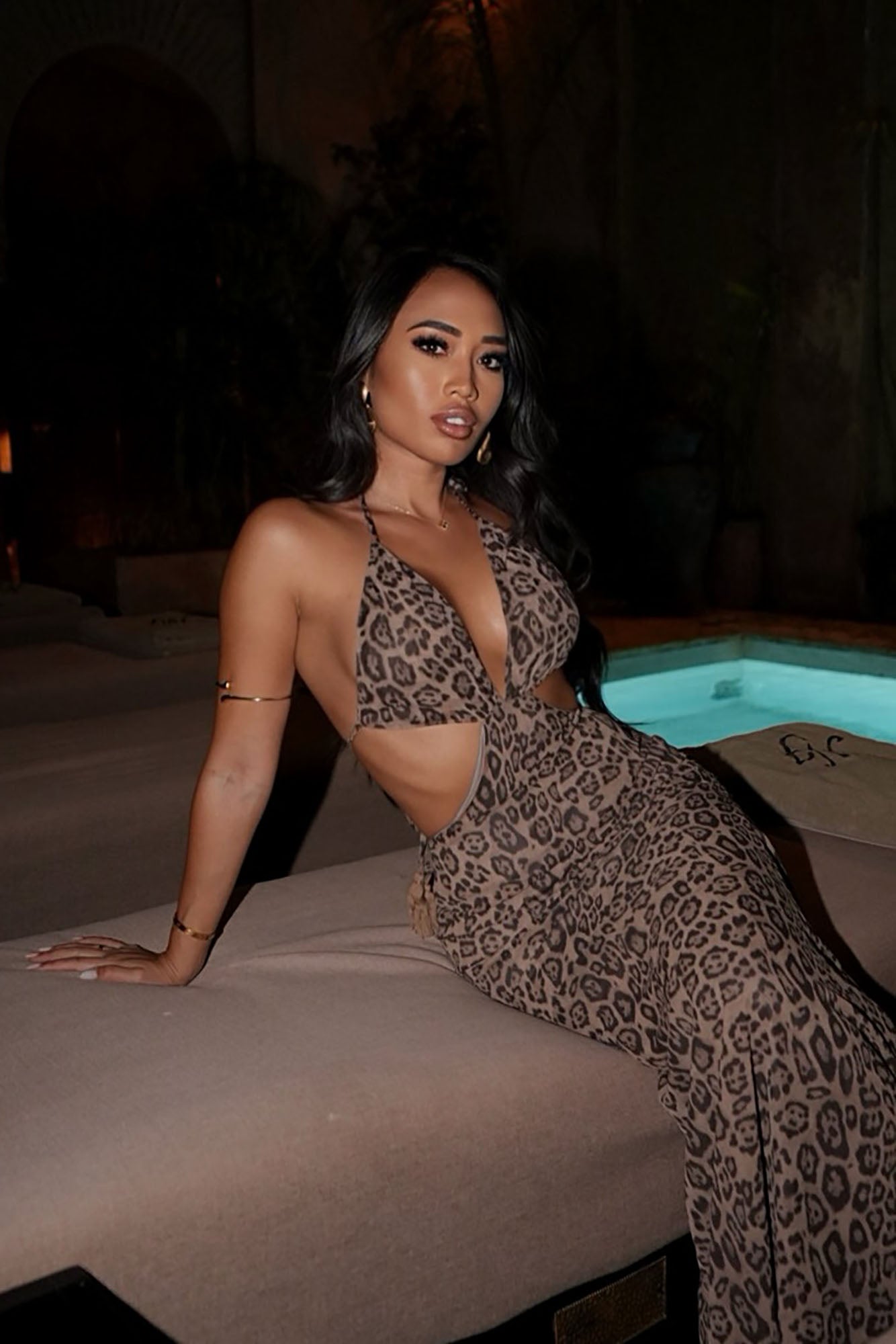 Raina Leopard Maxi Dress - Leopard