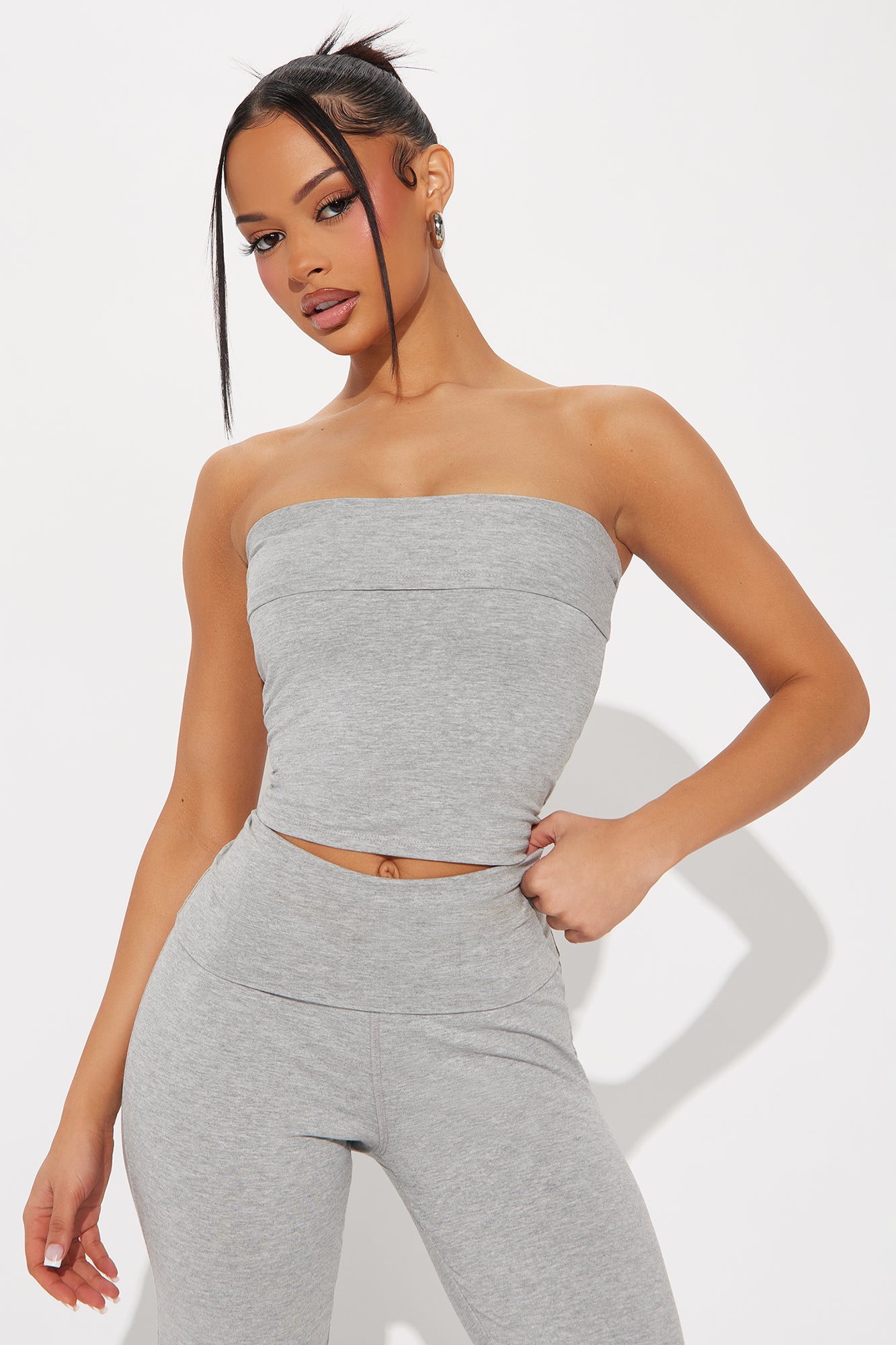 Happy Life Pant Set - Heather Grey