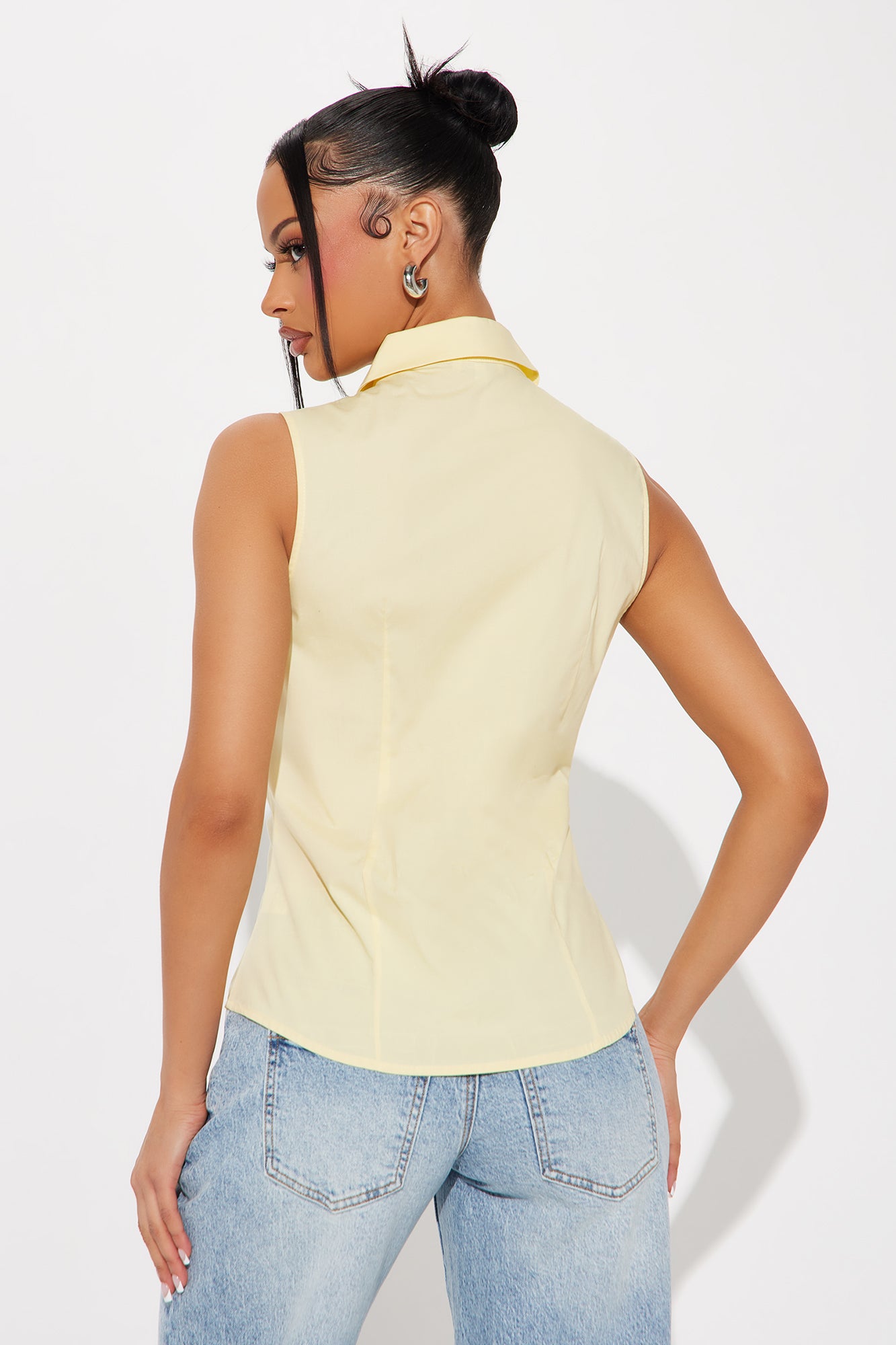 Brisa Poplin Shirt - Yellow