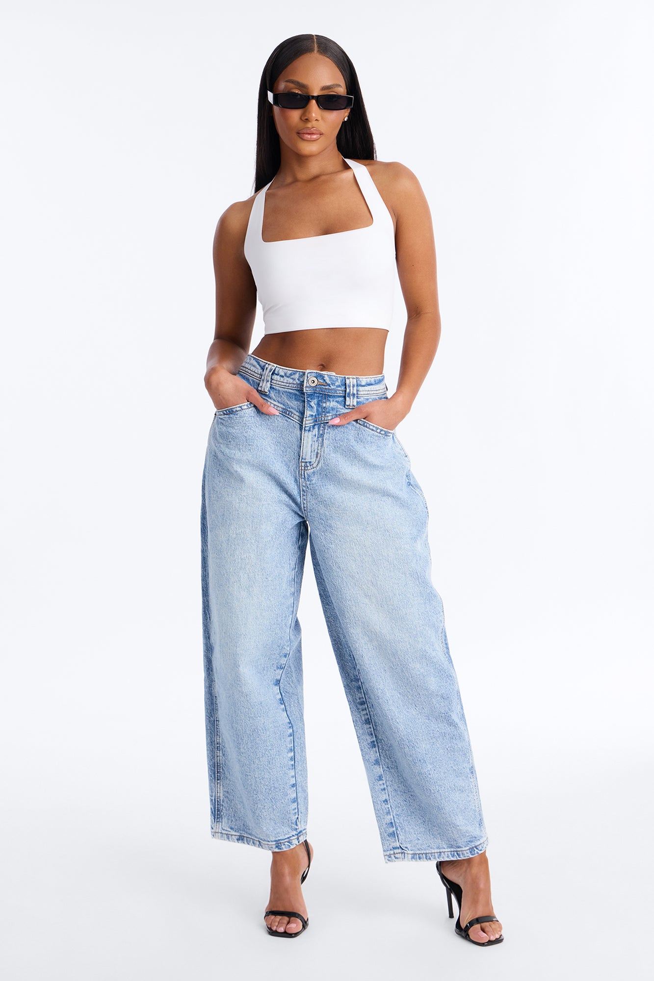 Take Me Back High Rise Stretch Jeans - Light Wash