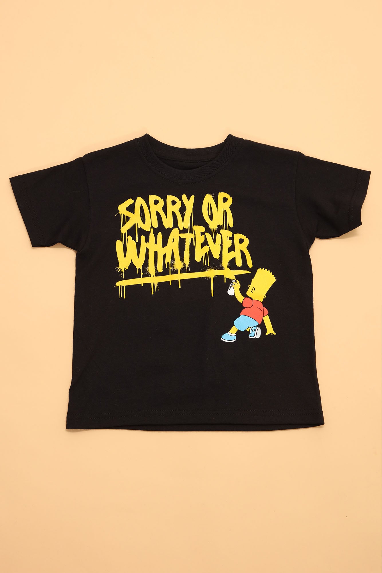 Mini Bart Simpson Sorry Tee - Black