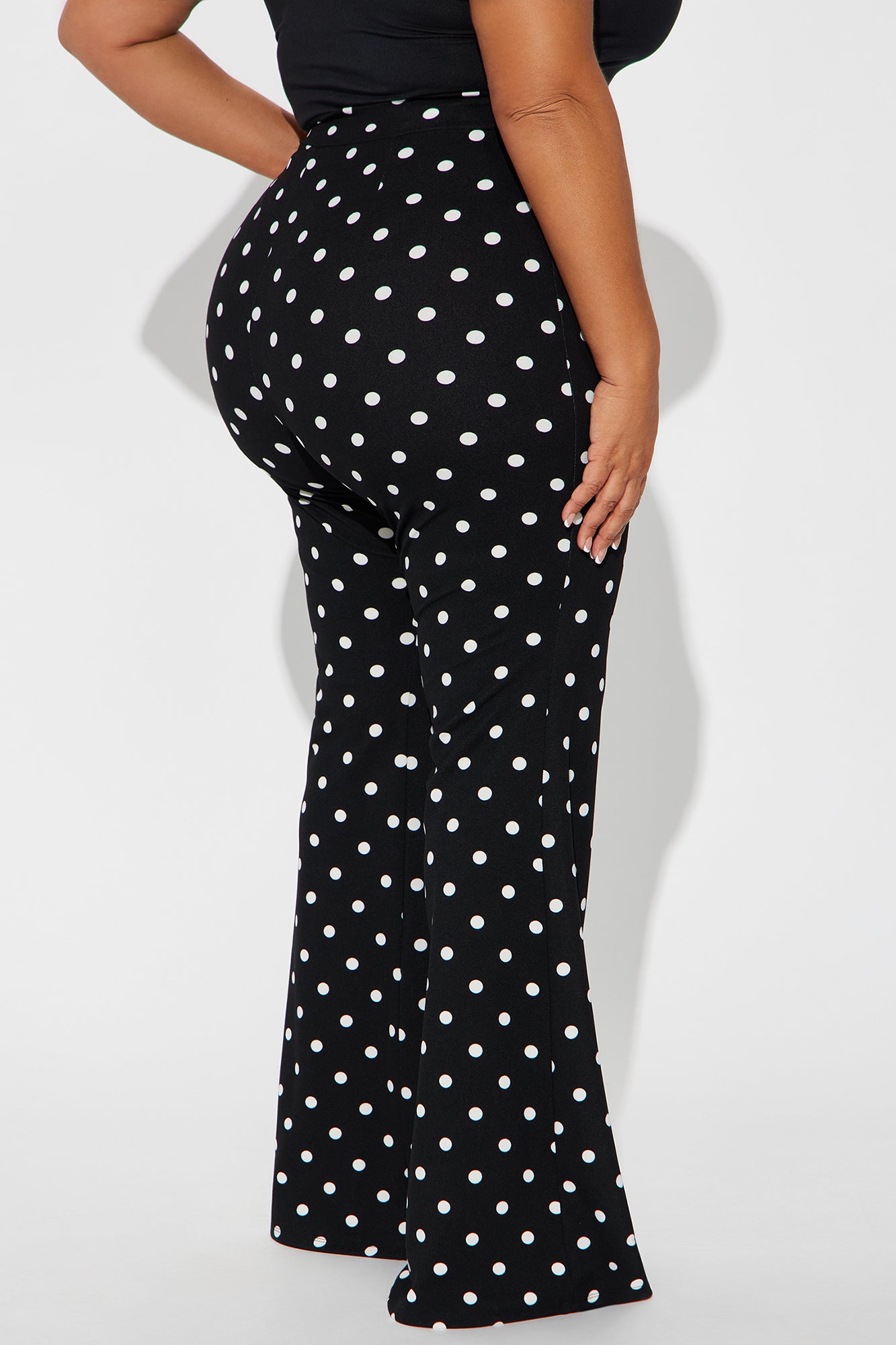 Romantic Affair Polka Dot Flare Pant - Black/White