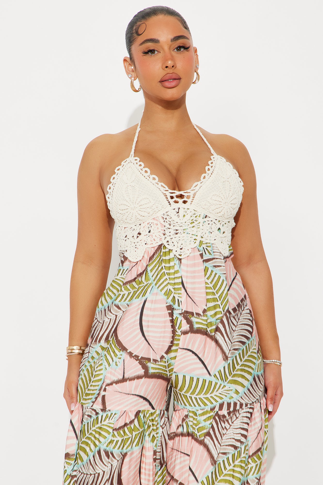 Maldives Jumpsuit - Cream/combo