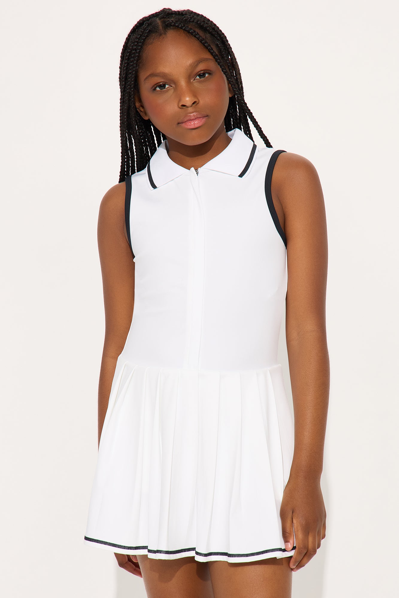 Mini Tennis Court Elevate Active Dress - White