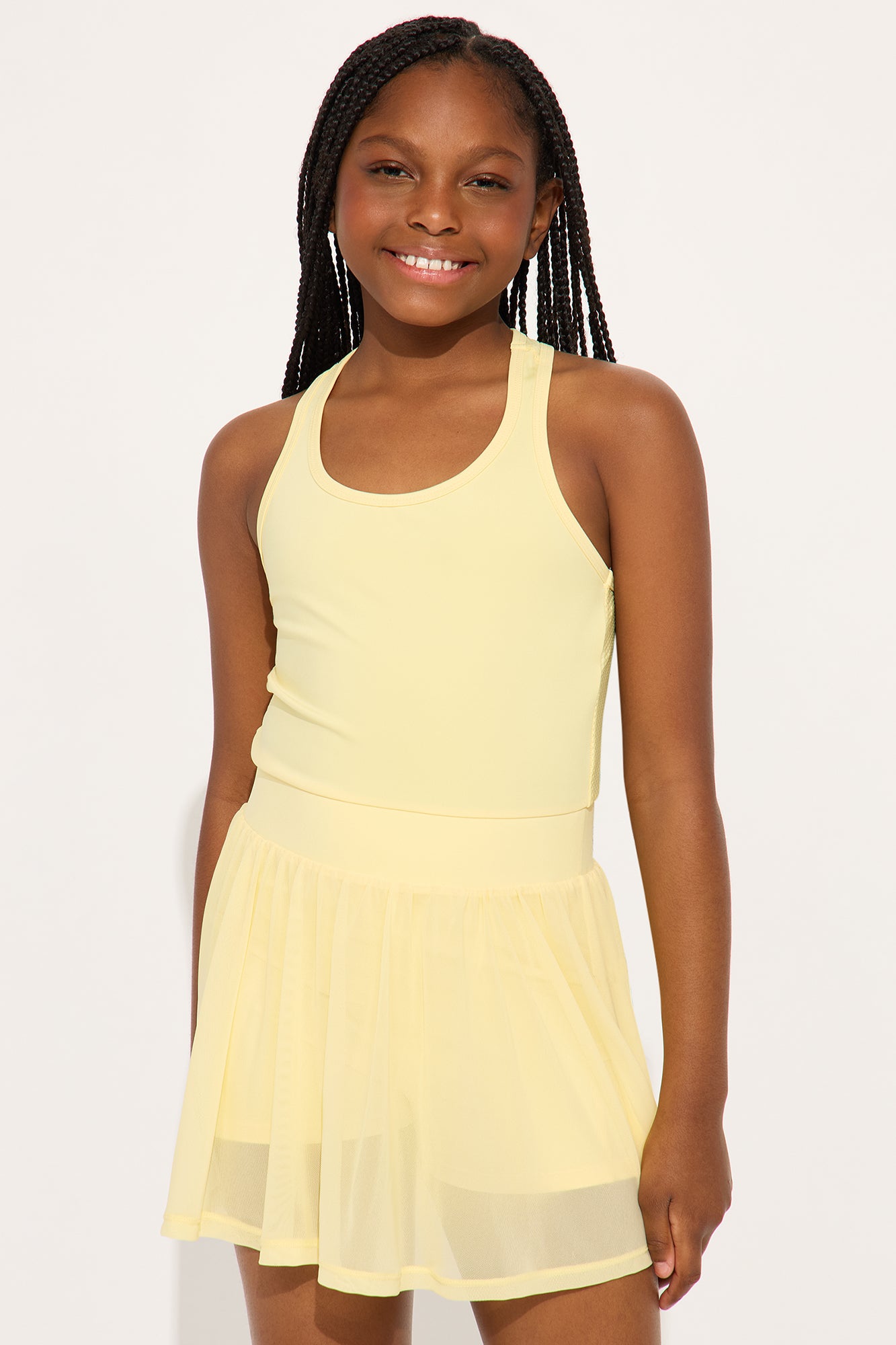 Mini Tennis Babe Elevate Active Dress - Butter Yellow