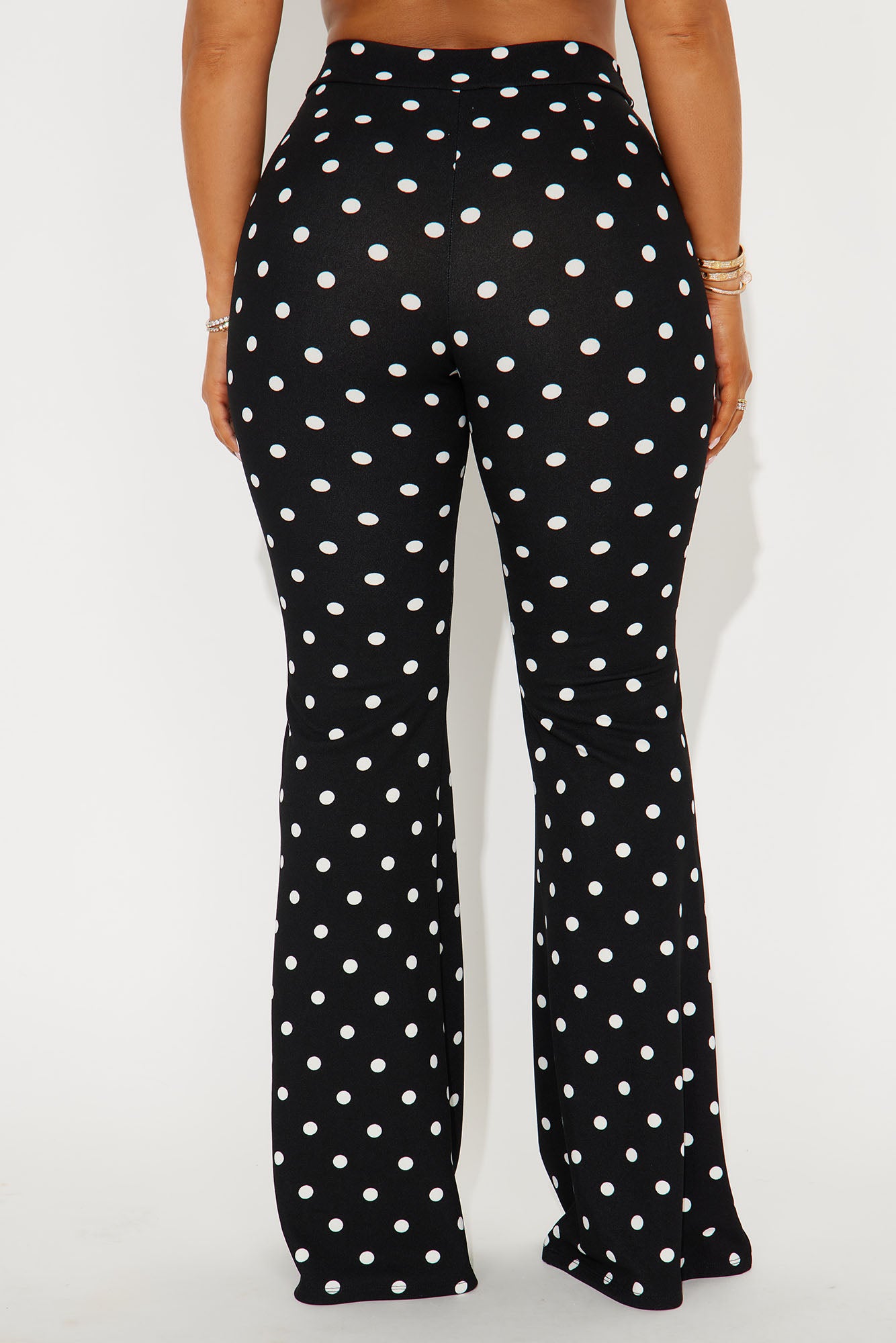 Romantic Affair Polka Dot Flare Pant - Black/White