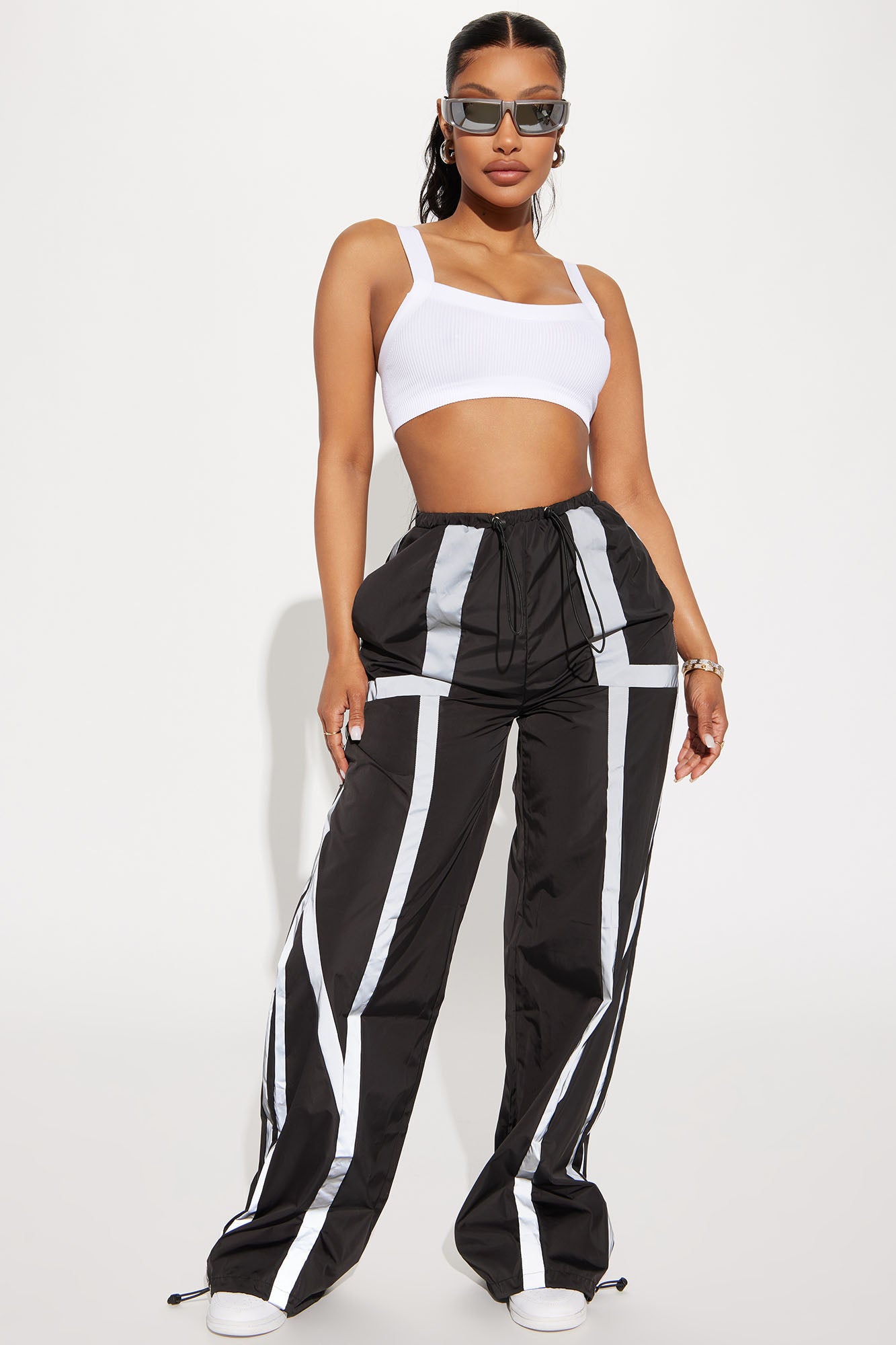 Clarise Seamless Crop Top - White