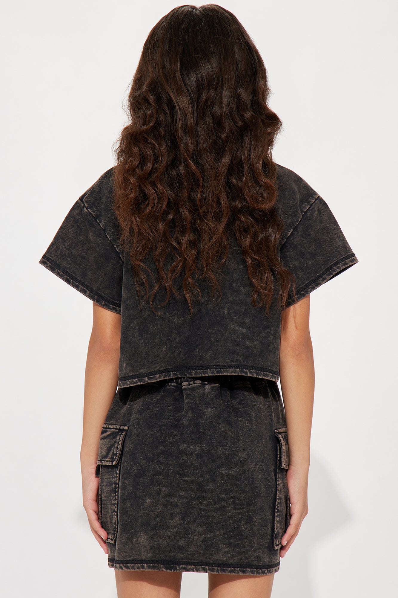 Mini Might Not Go Skort Set - Black