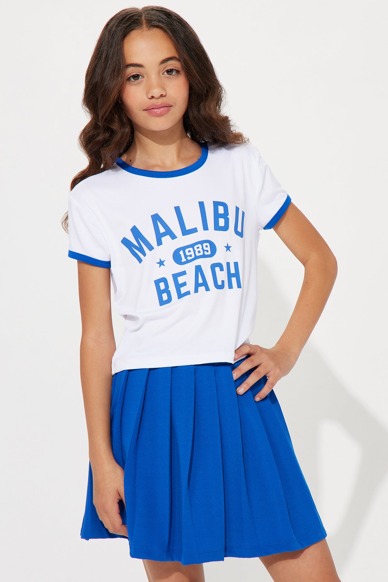 Mini Malibu Beach Pride Skort Set - Blue