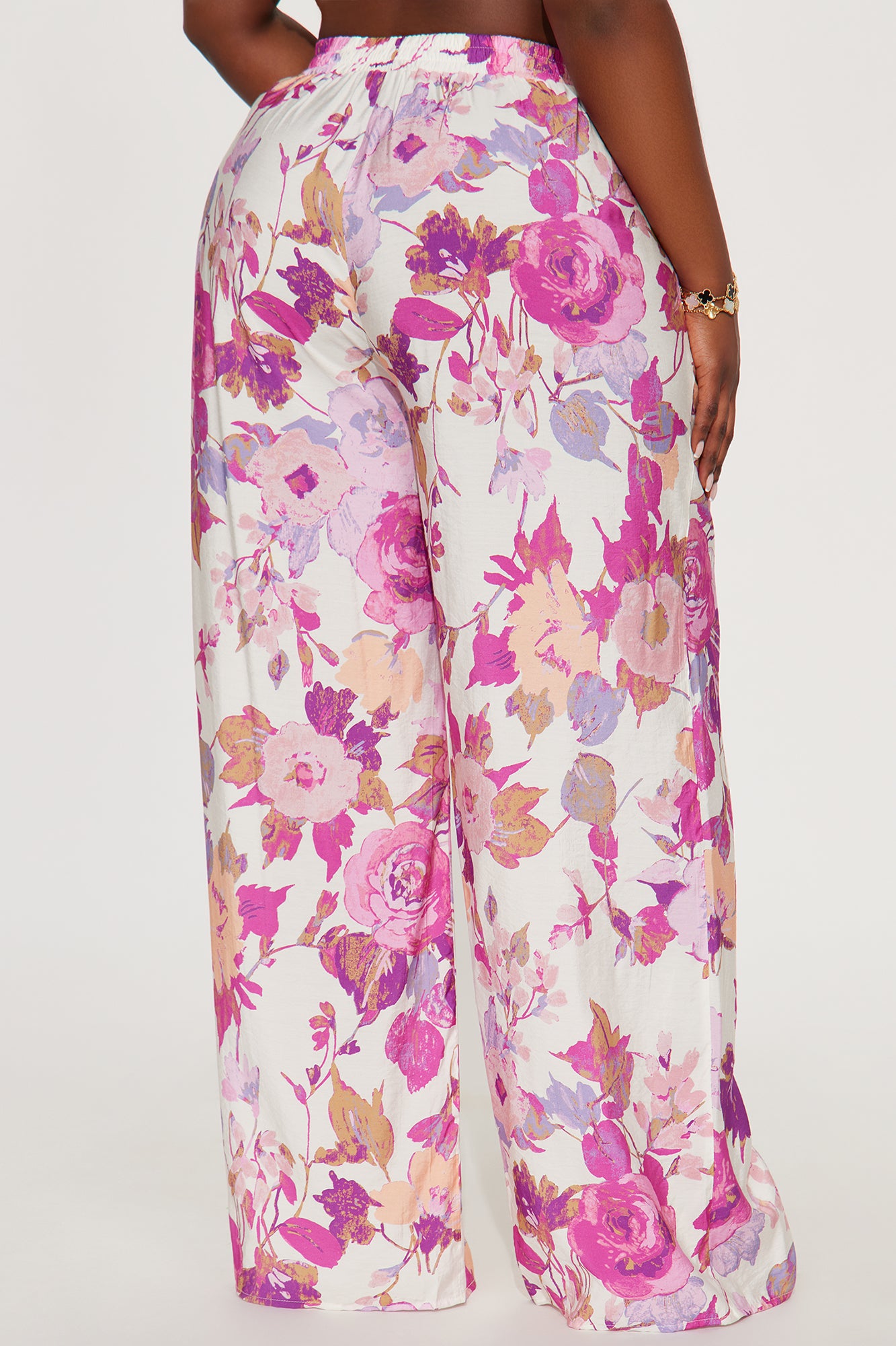 Sweet Bloom Wide Leg Pant - White/combo