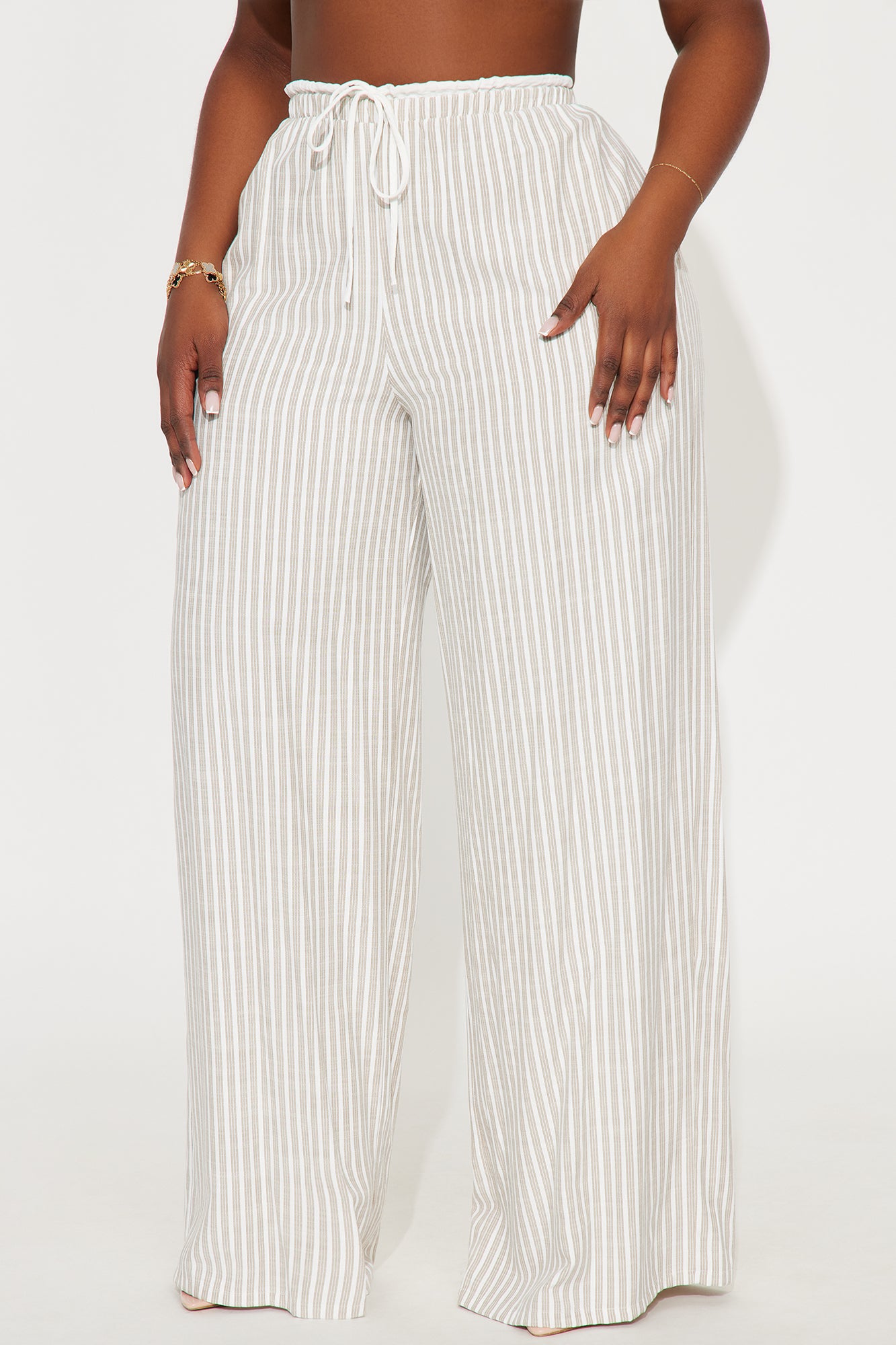 Hayden Double Waistband Pant - Stone