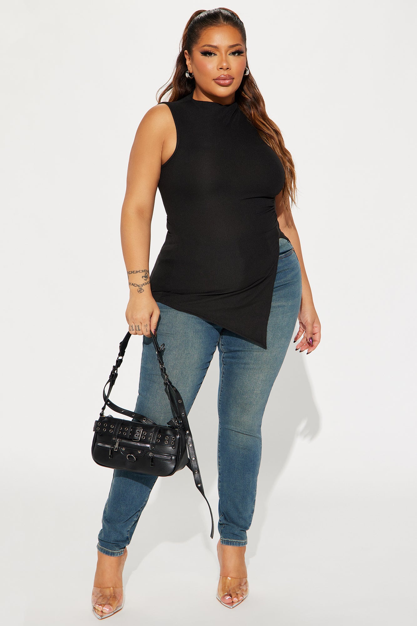 Harmony Sleeveless Top - Black