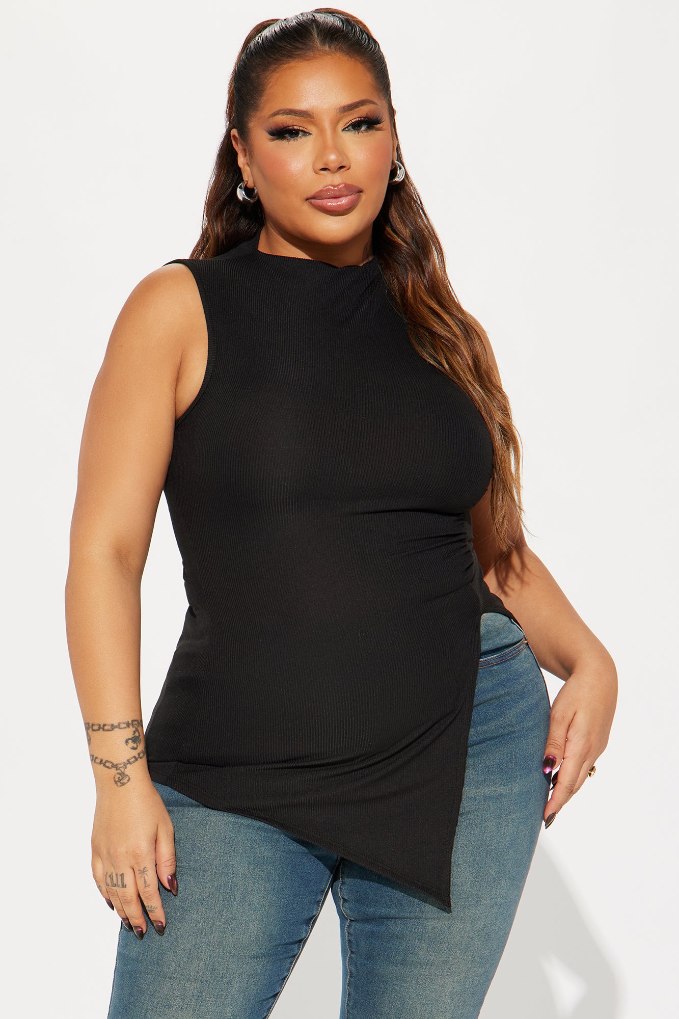 Harmony Sleeveless Top - Black