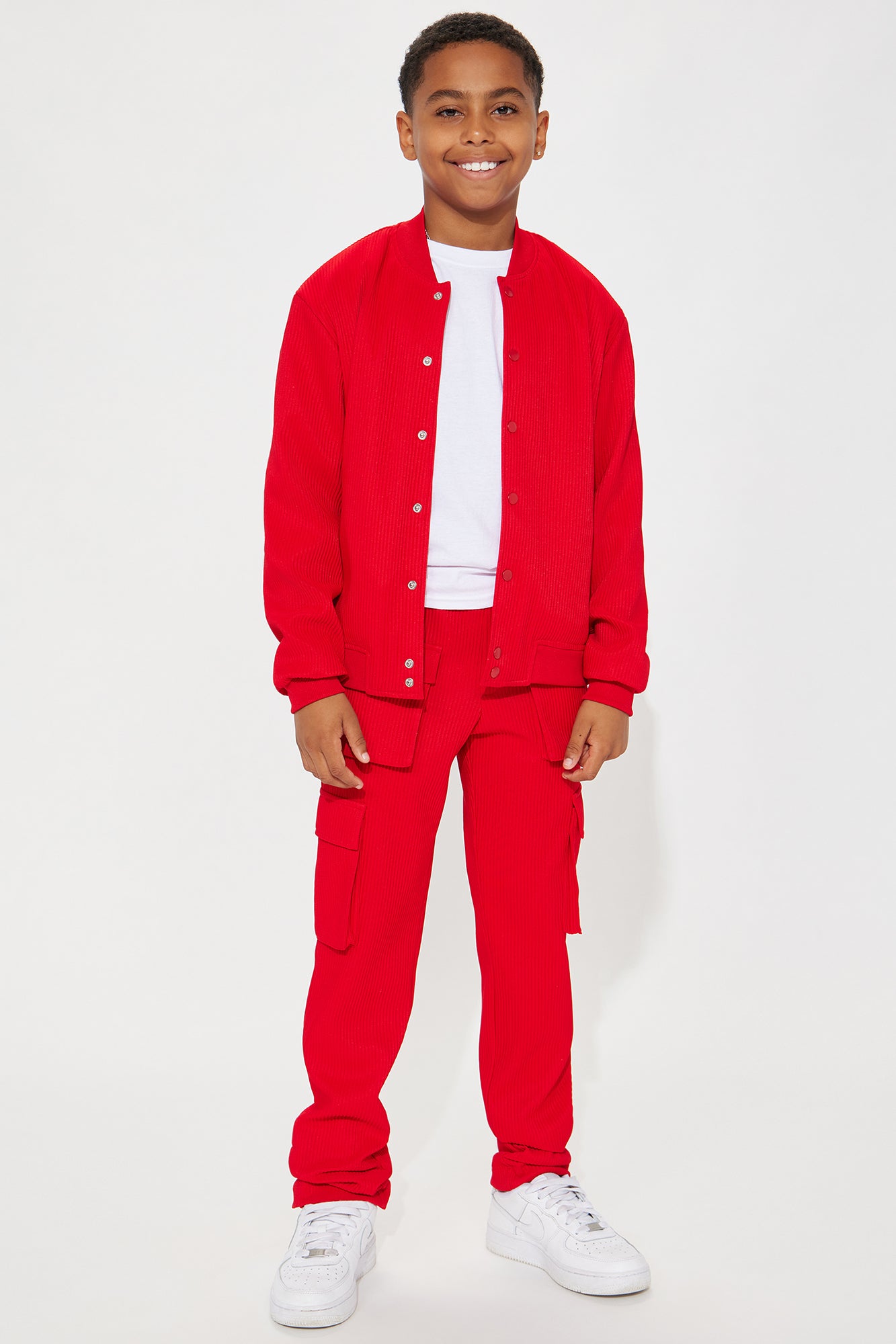 Mini Show Up Bomber Jacket - Red