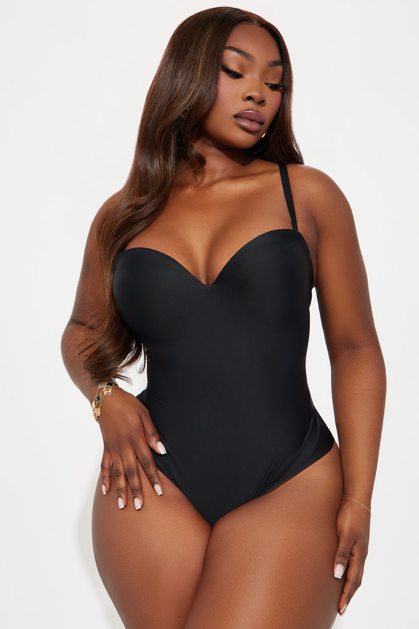Classic Look Bodysuit - Black