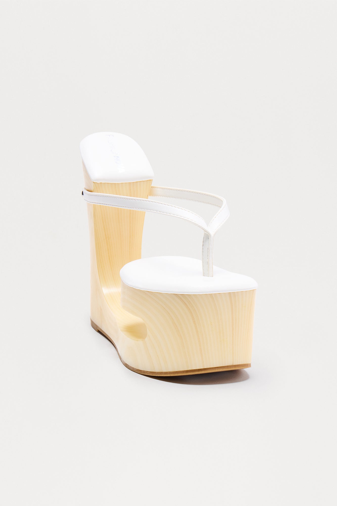 Noelia Thong Wedges - White