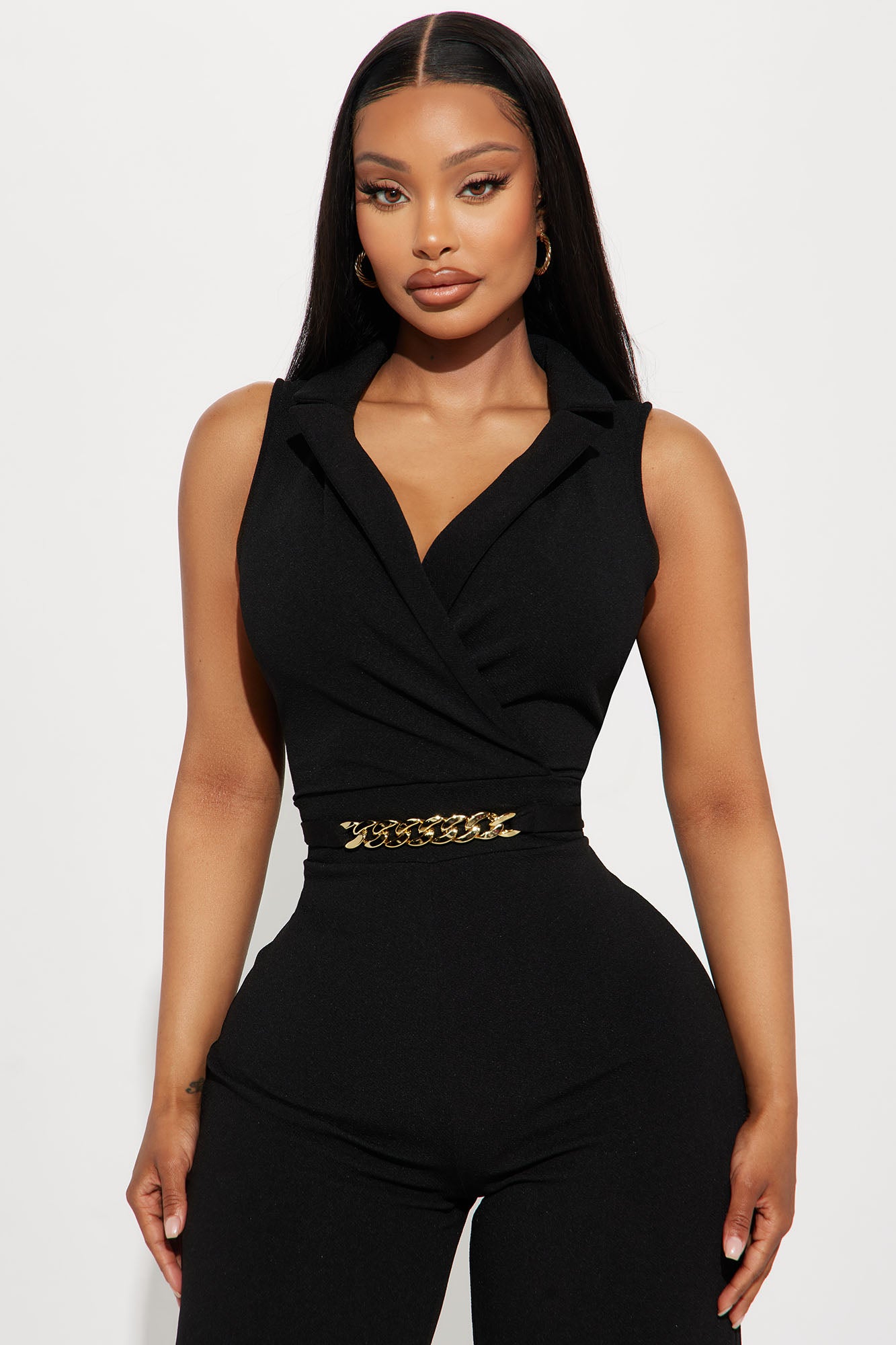 Chained To Your Love Jumpsuit - Black