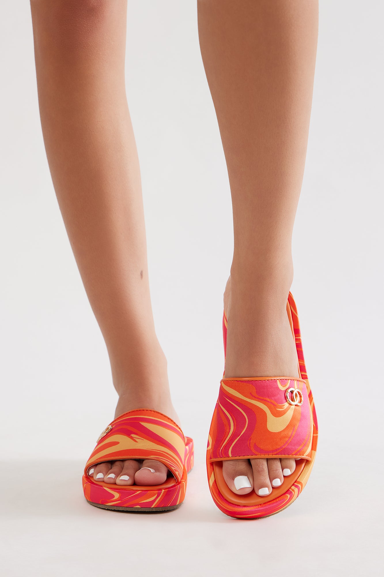 Jellie Sandals - Orange/combo
