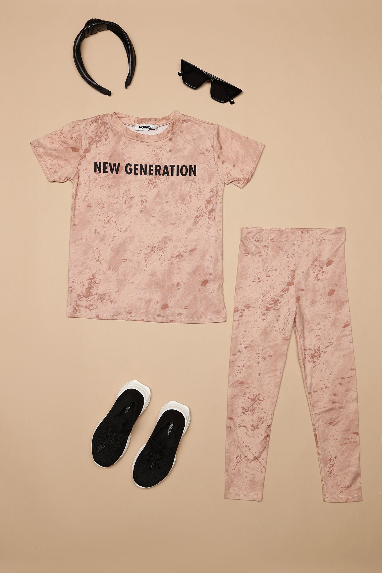Mini New Generation Legging Set - Taupe