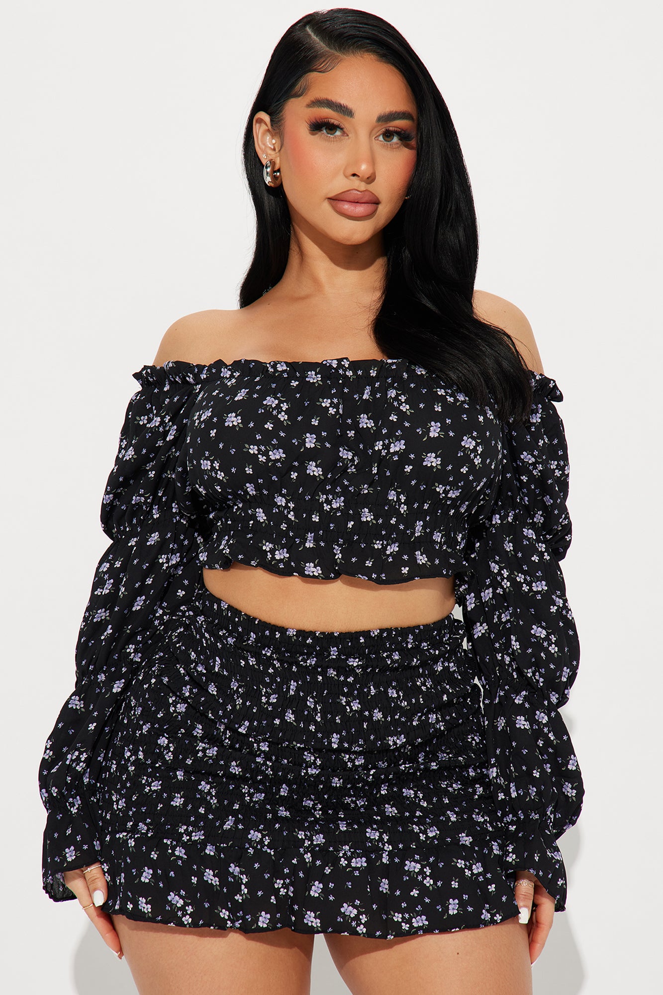 Kailee Skirt Set - Black