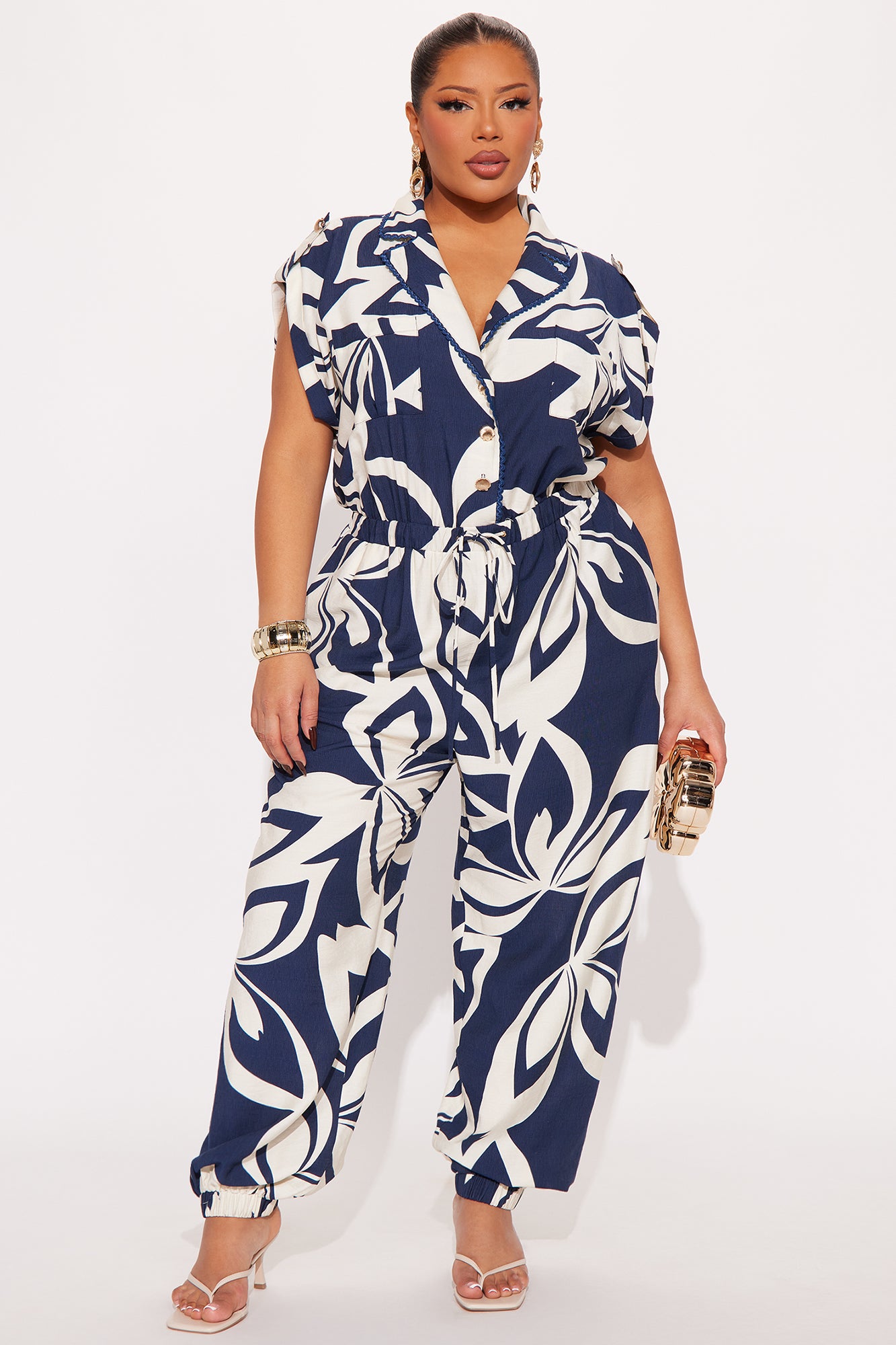 By The Seashore Jumpsuit - Blue/combo