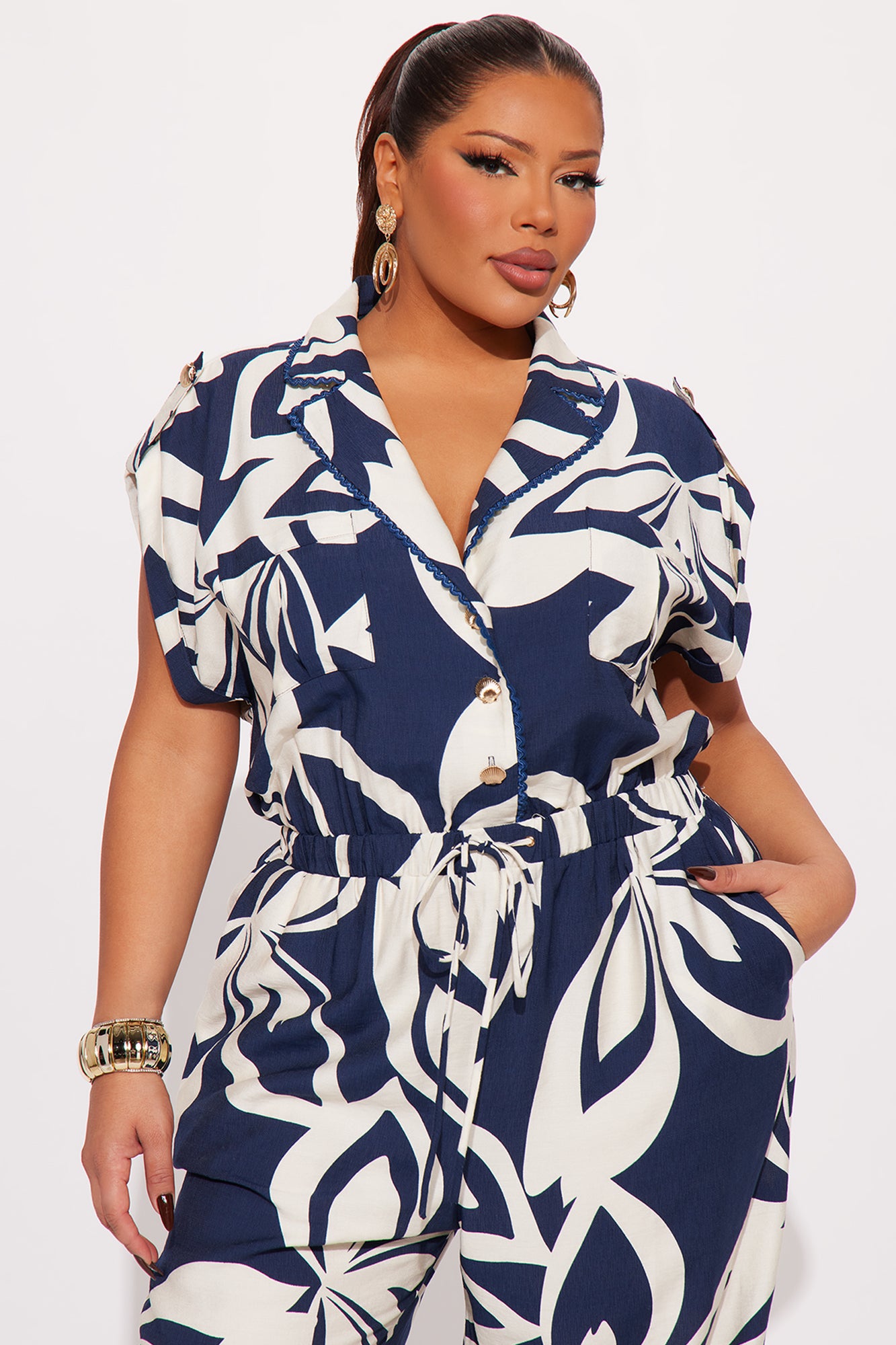 By The Seashore Jumpsuit - Blue/combo