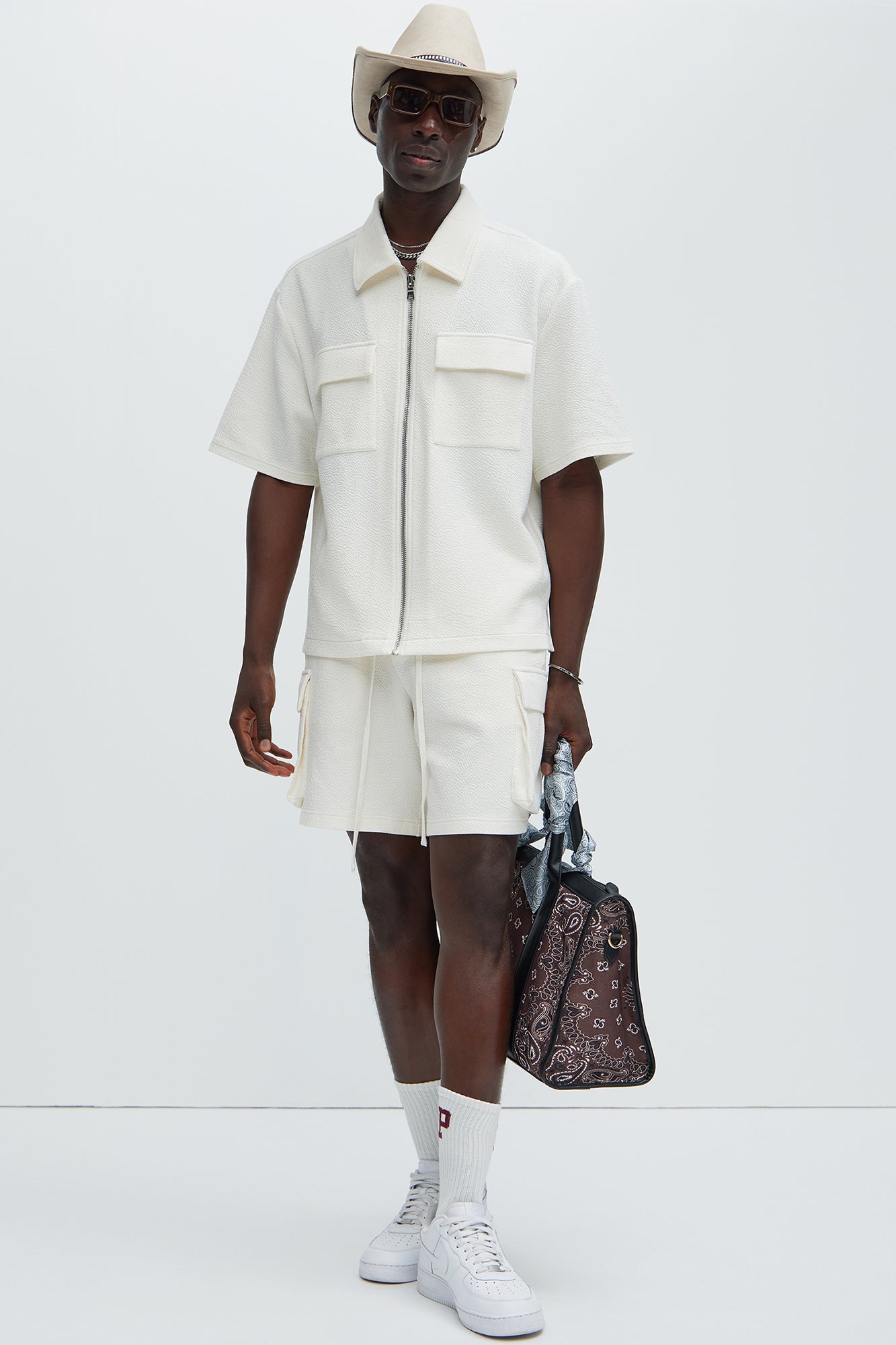 Lewis Relaxed Shorts - Cream