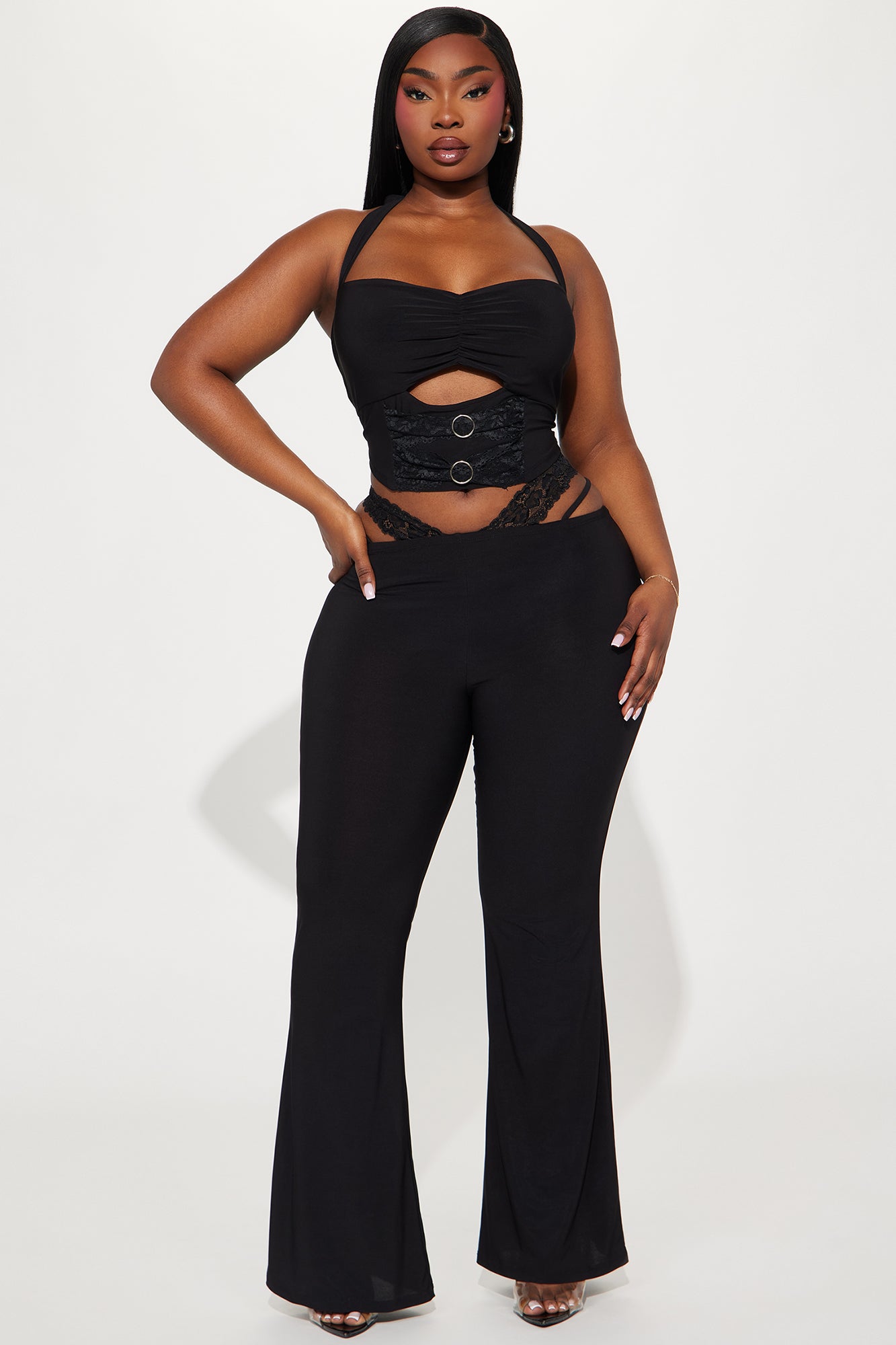 Spoil Me Pant Set - Black
