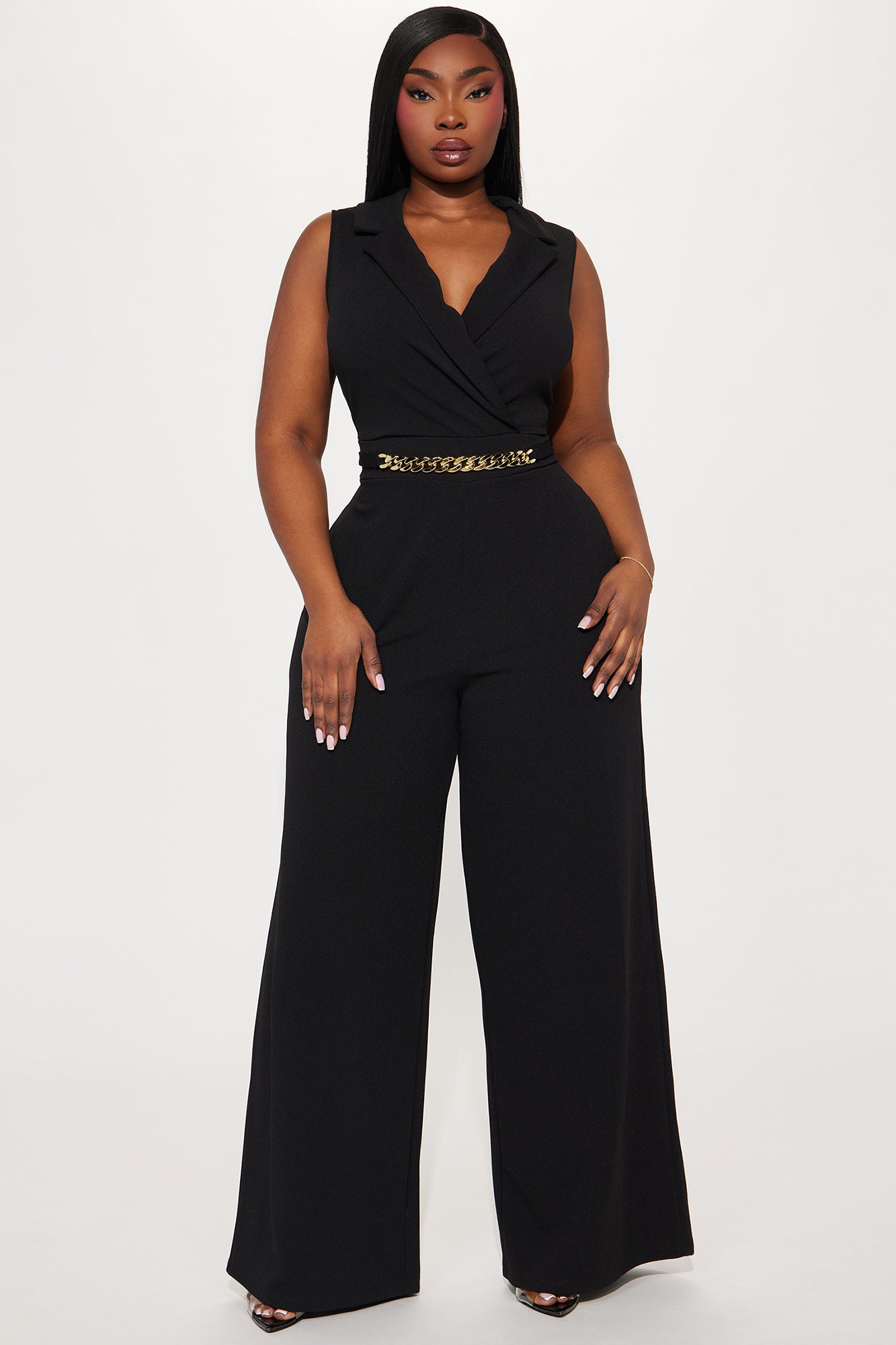 Chained To Your Love Jumpsuit - Black