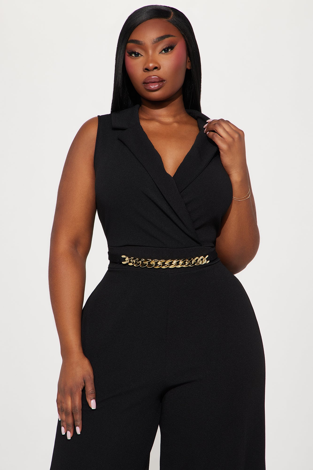 Chained To Your Love Jumpsuit - Black